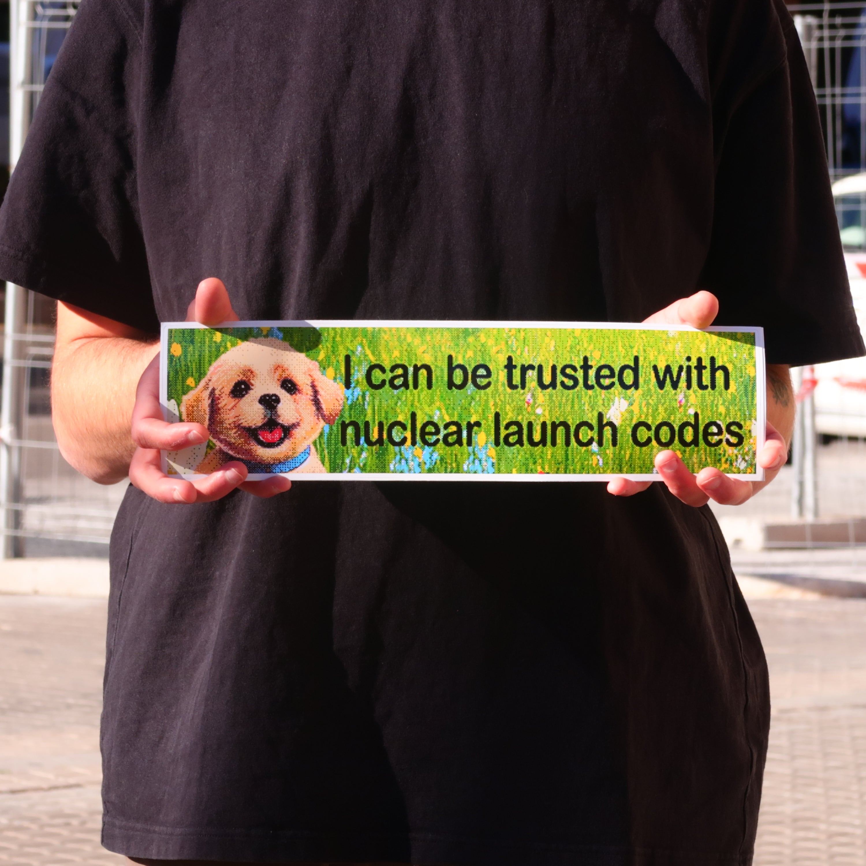 nuclear launch codes bumper sticker