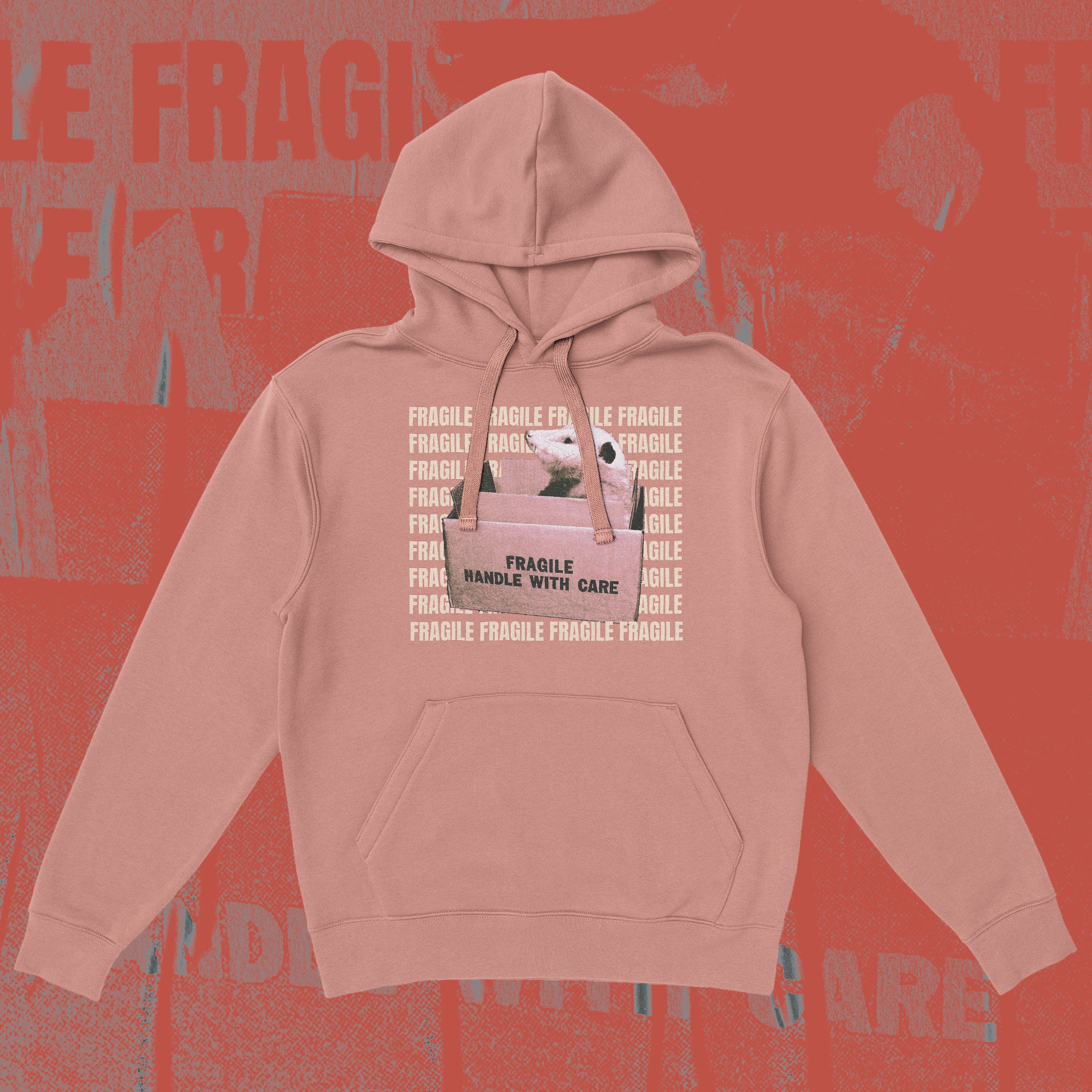 A hoodie with a design.