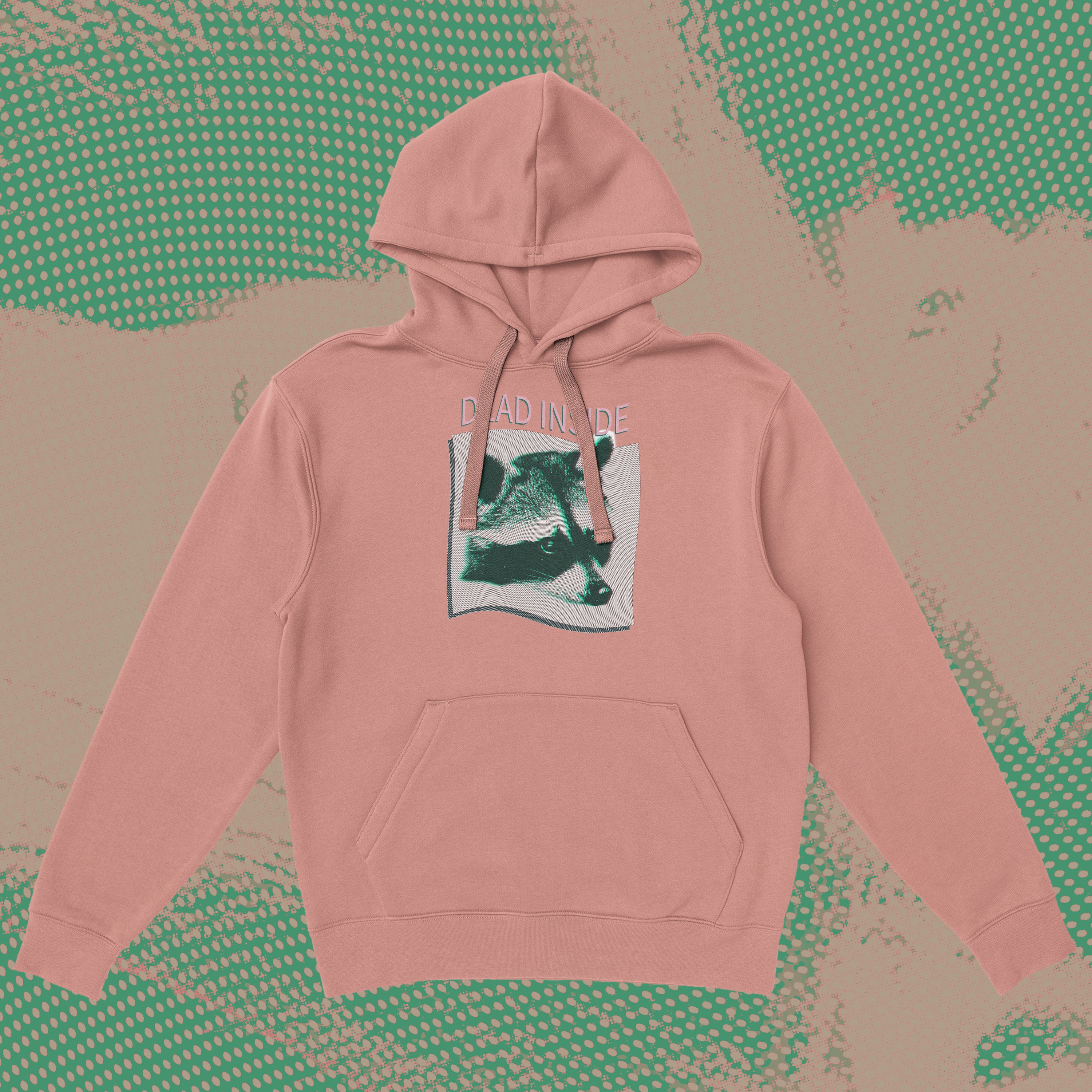 A hoodie with a design.