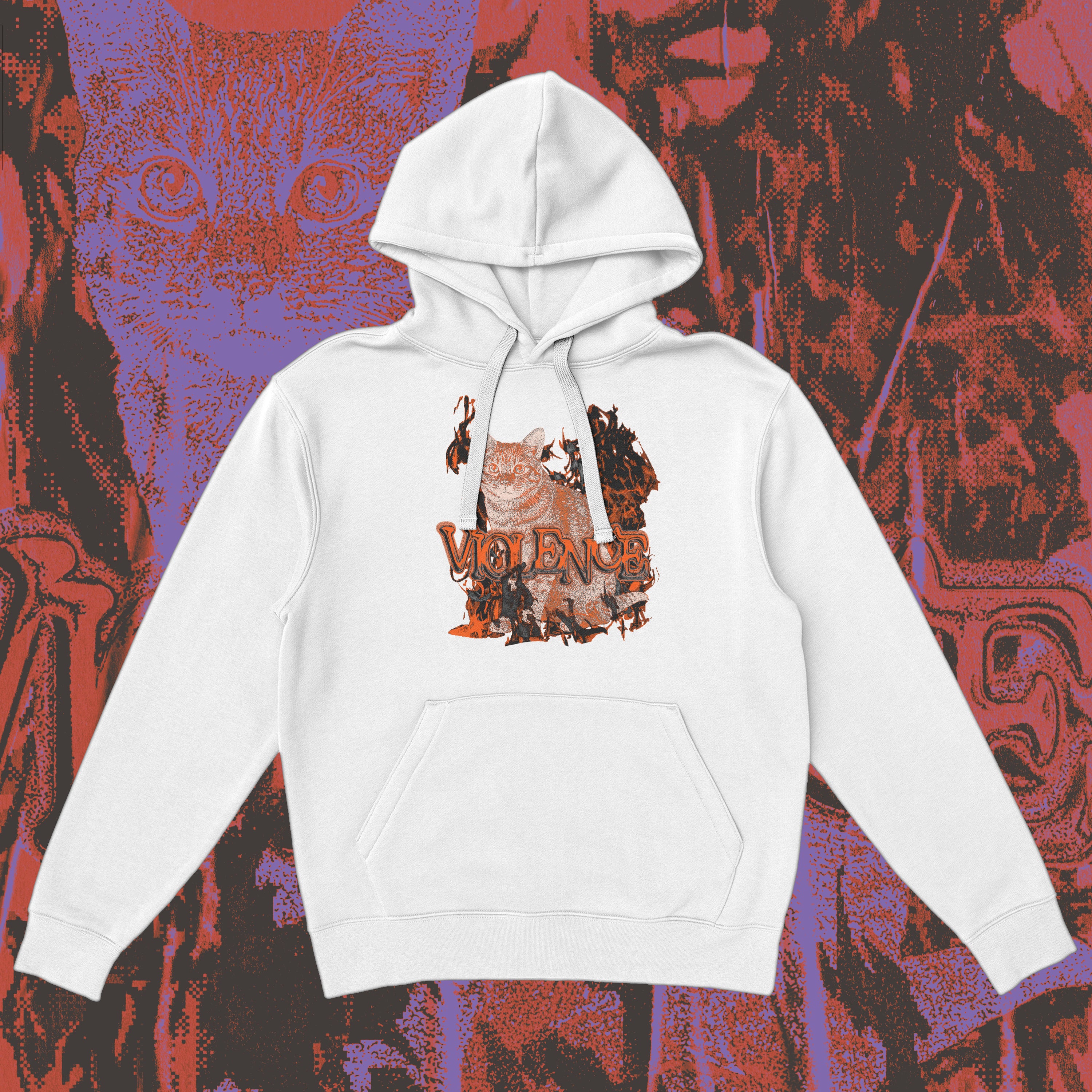 A hoodie with a design.