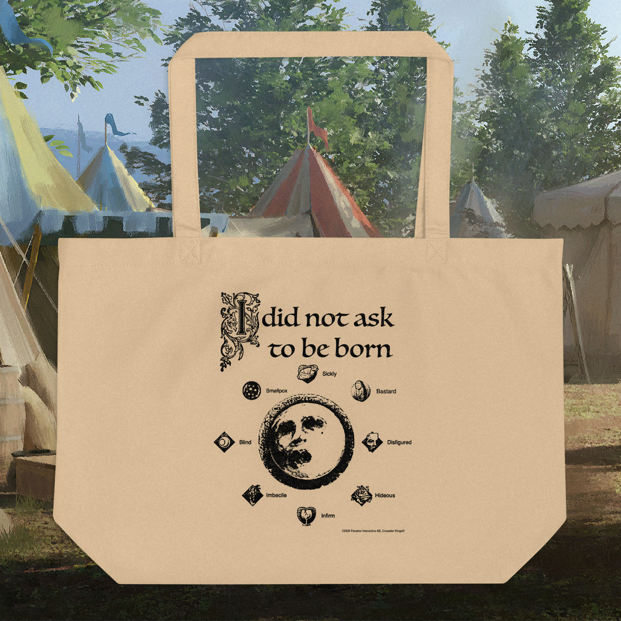 I did not ask to be born - Crusader Kings III Tote Bag