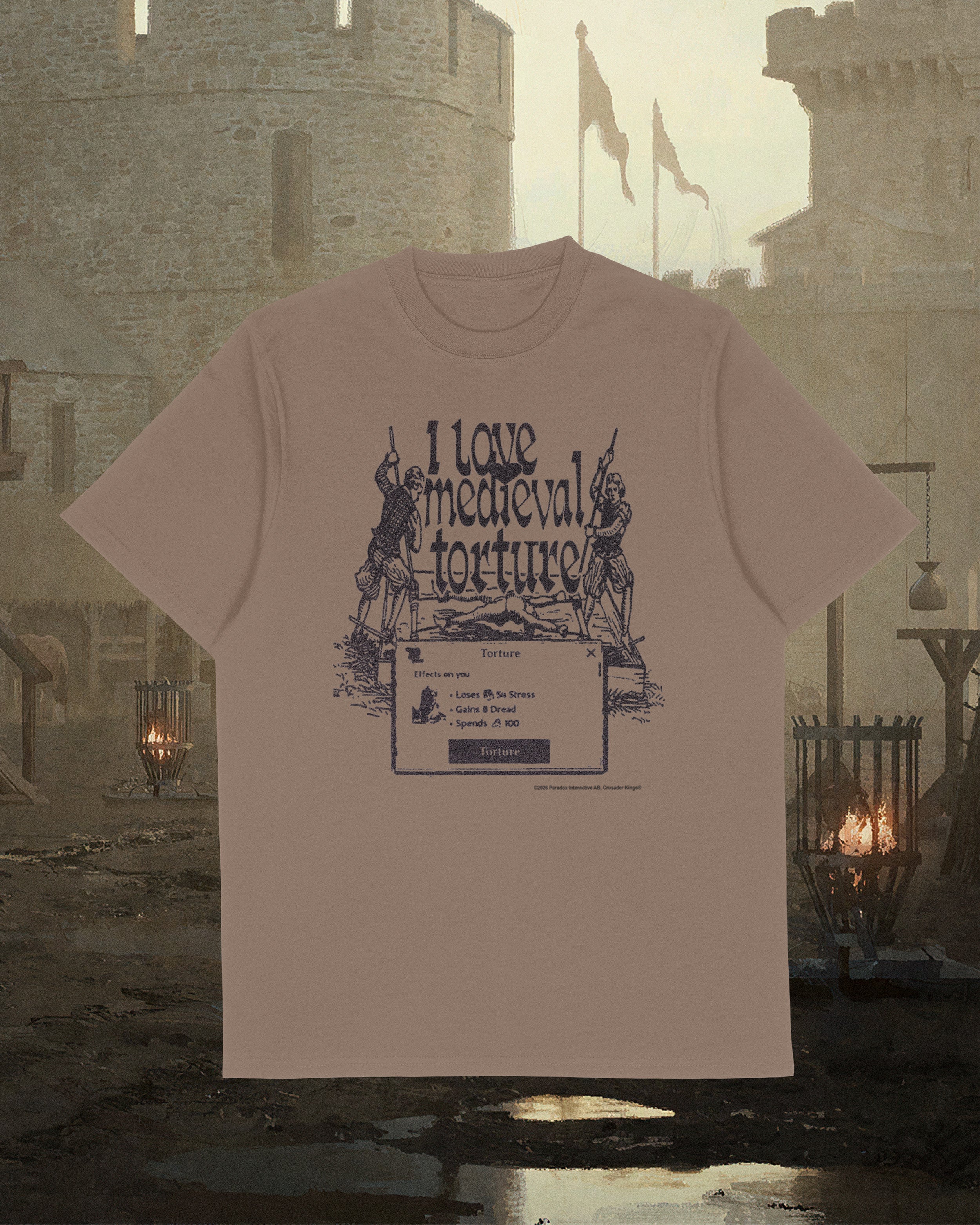 I love medieval torture - Crusader Kings III T-Shirt