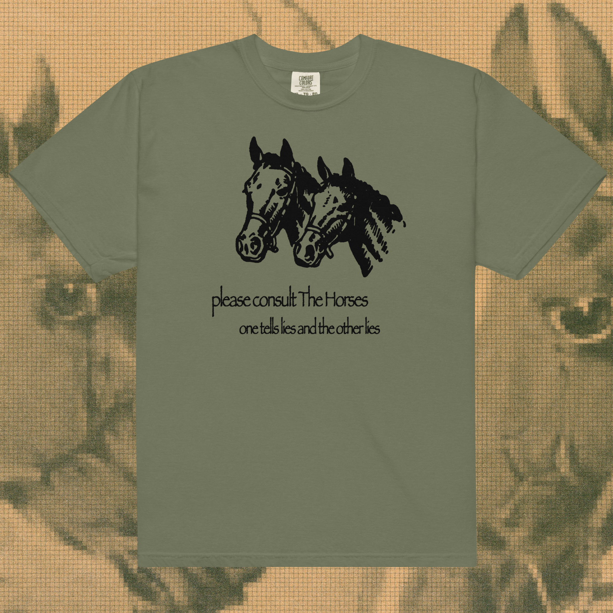 please consult the horses - t-shirt