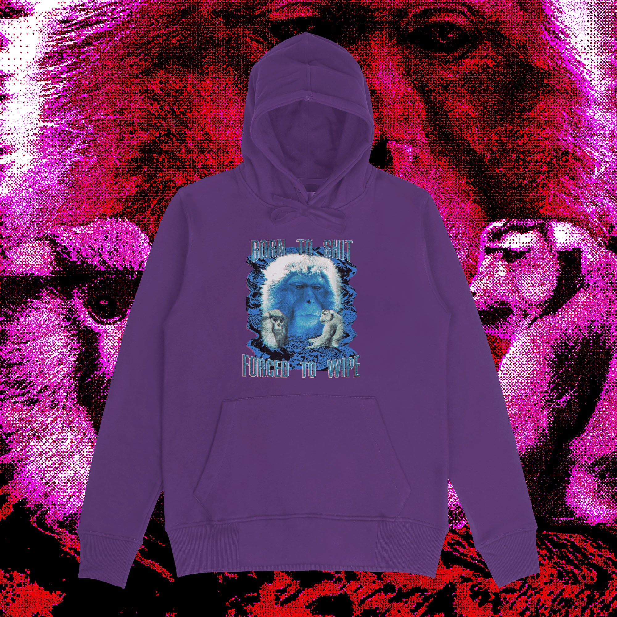 A hoodie with a design.