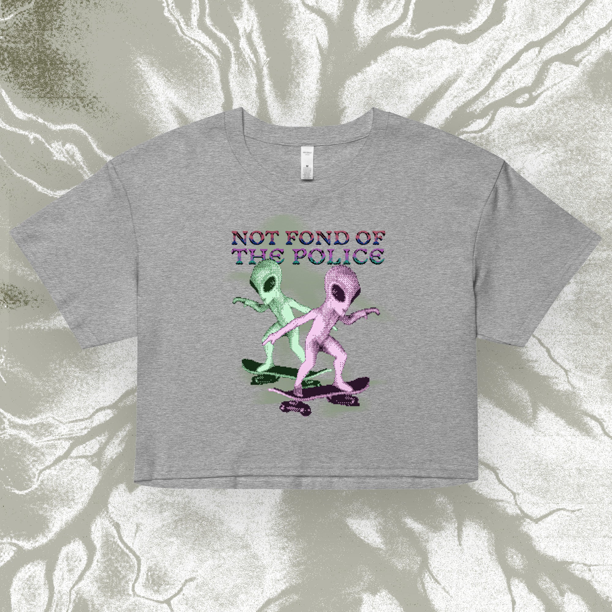 not fond of the police - crop top