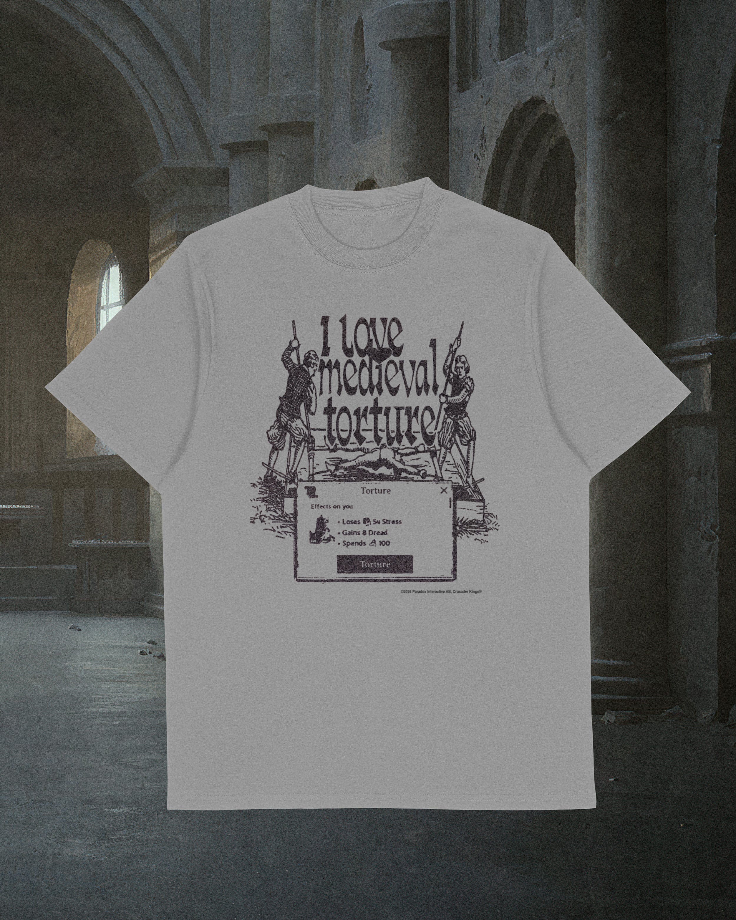 I love medieval torture - Crusader Kings III T-Shirt