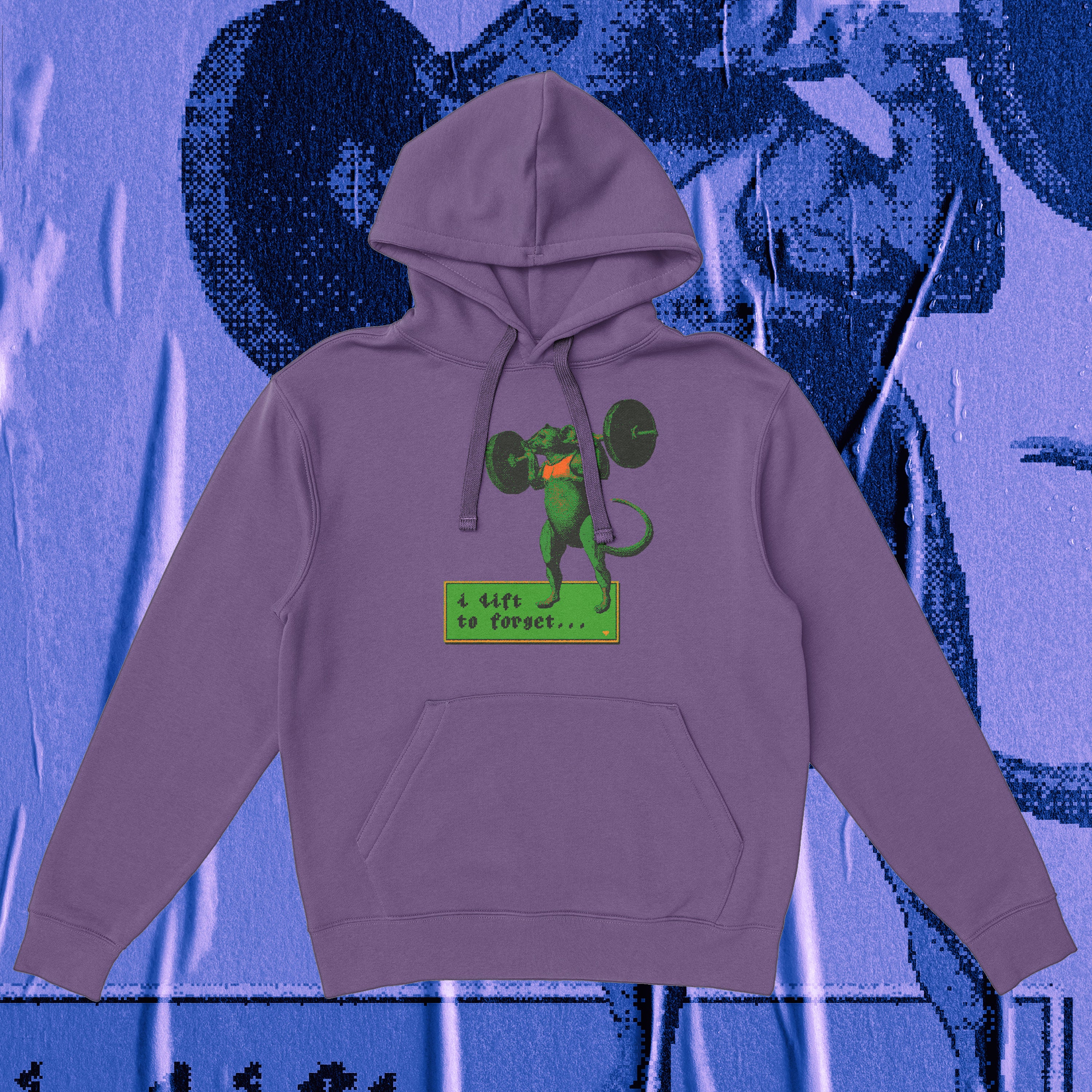 A hoodie with a design.