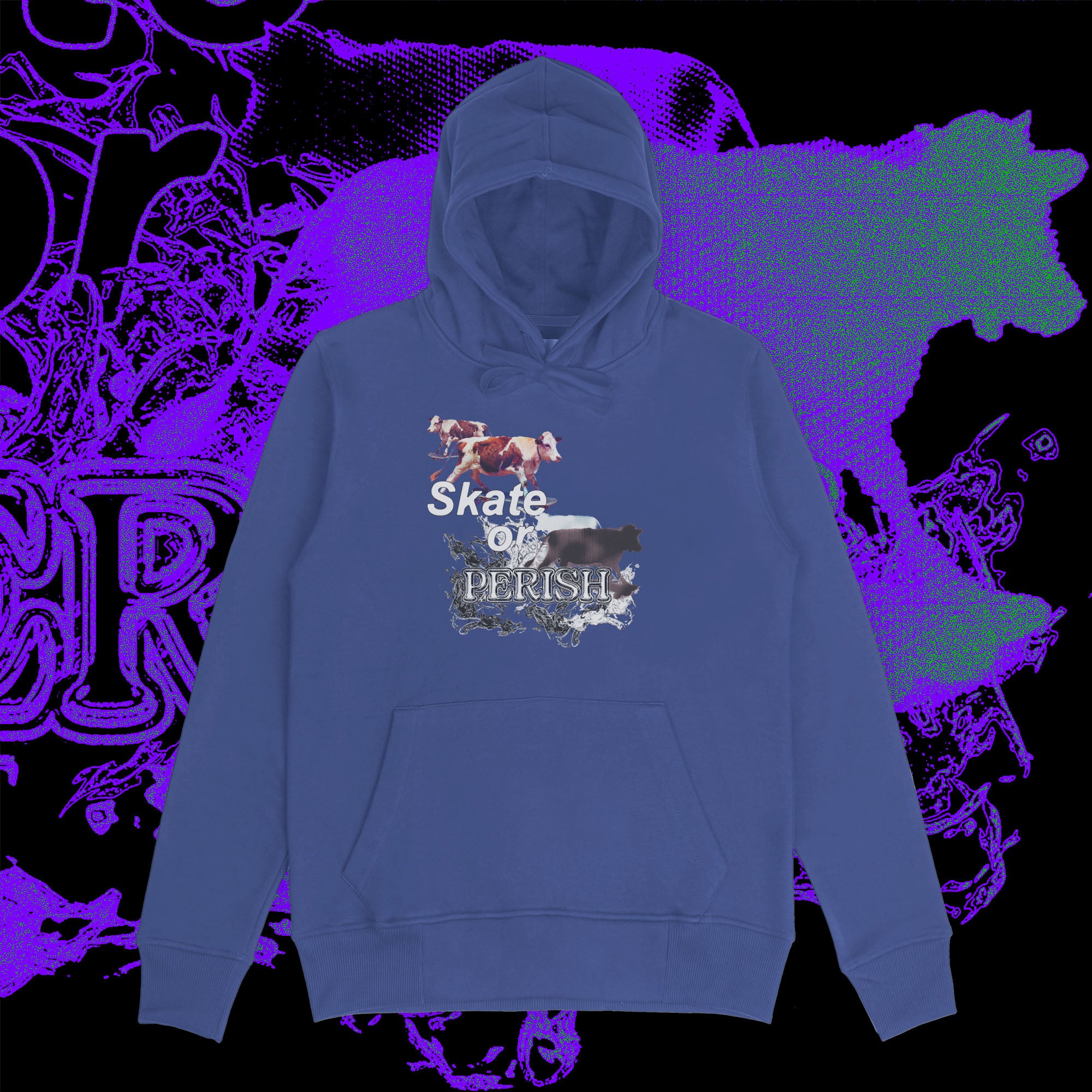 A hoodie with a design.