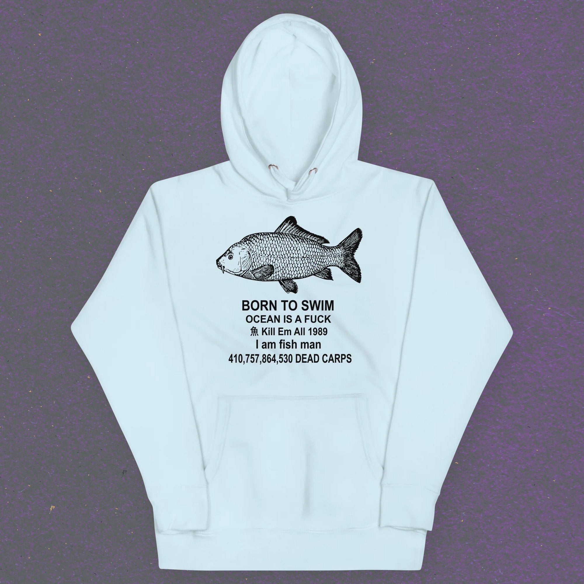 A hoodie with a design.
