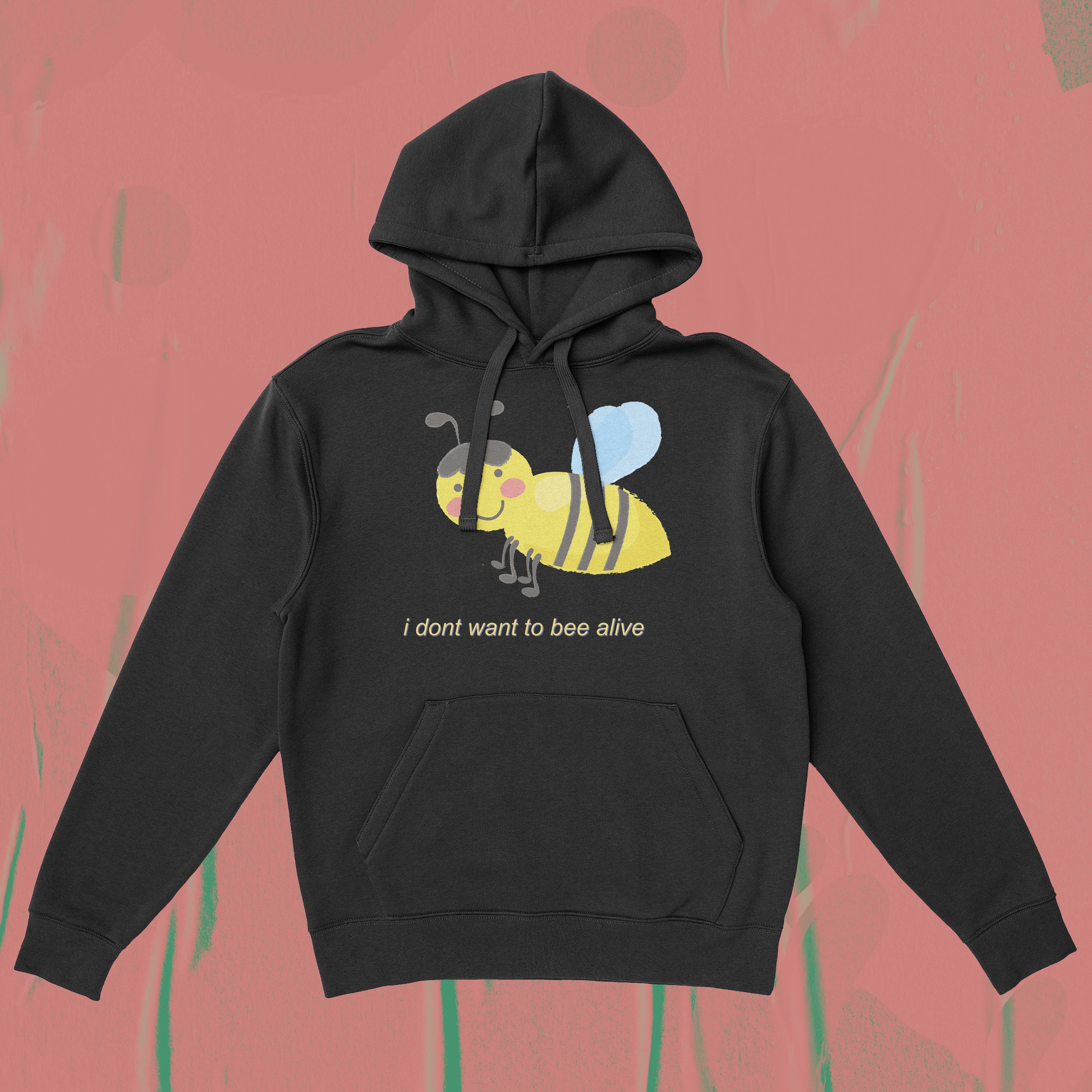 A hoodie with a design.