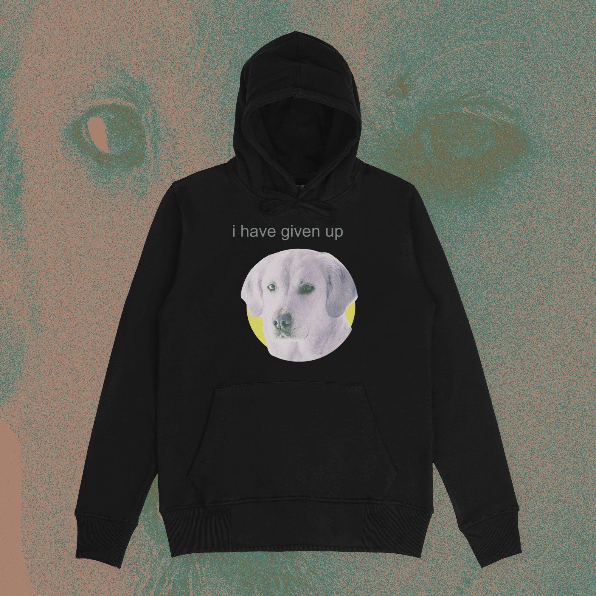 A hoodie with a design.