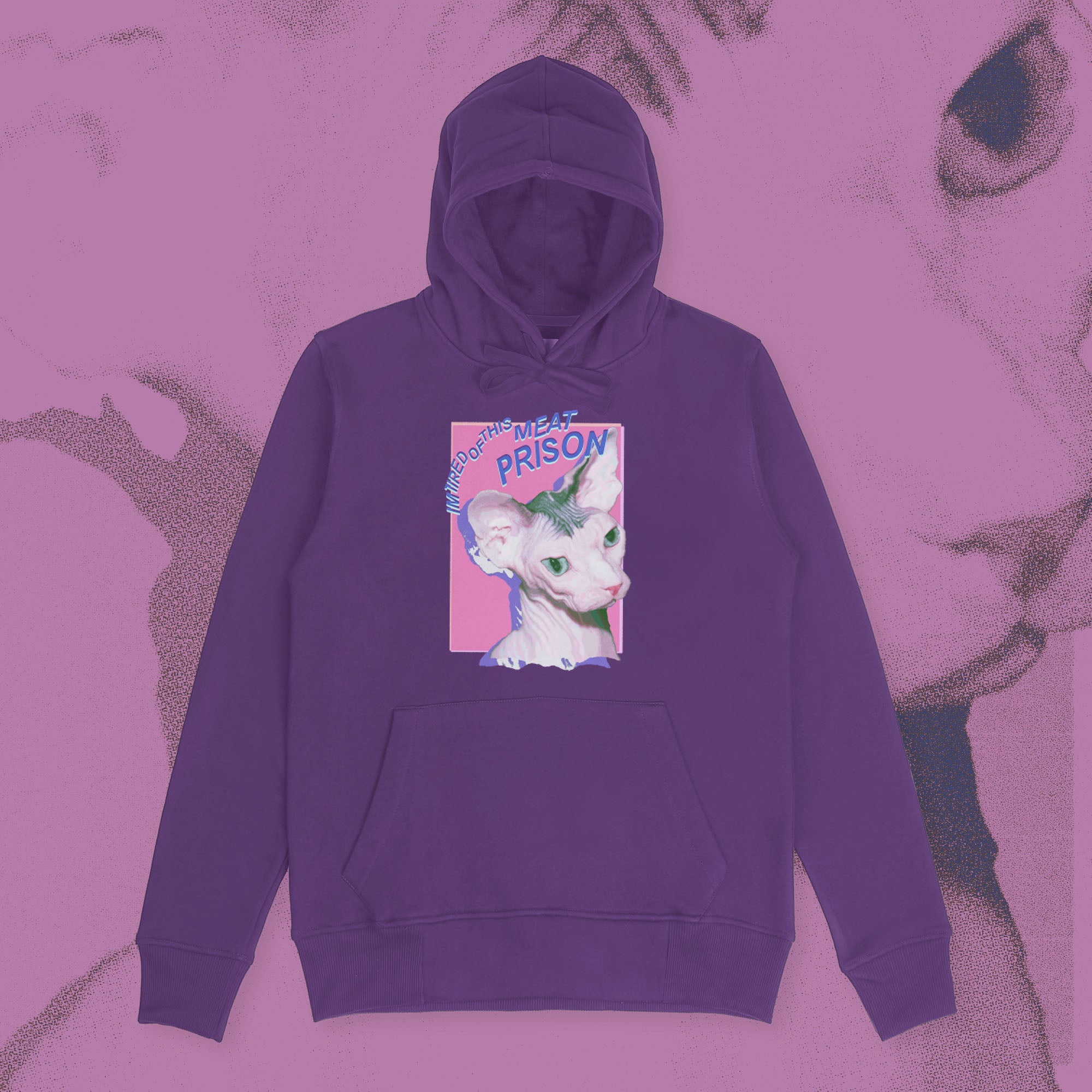A hoodie with a design.