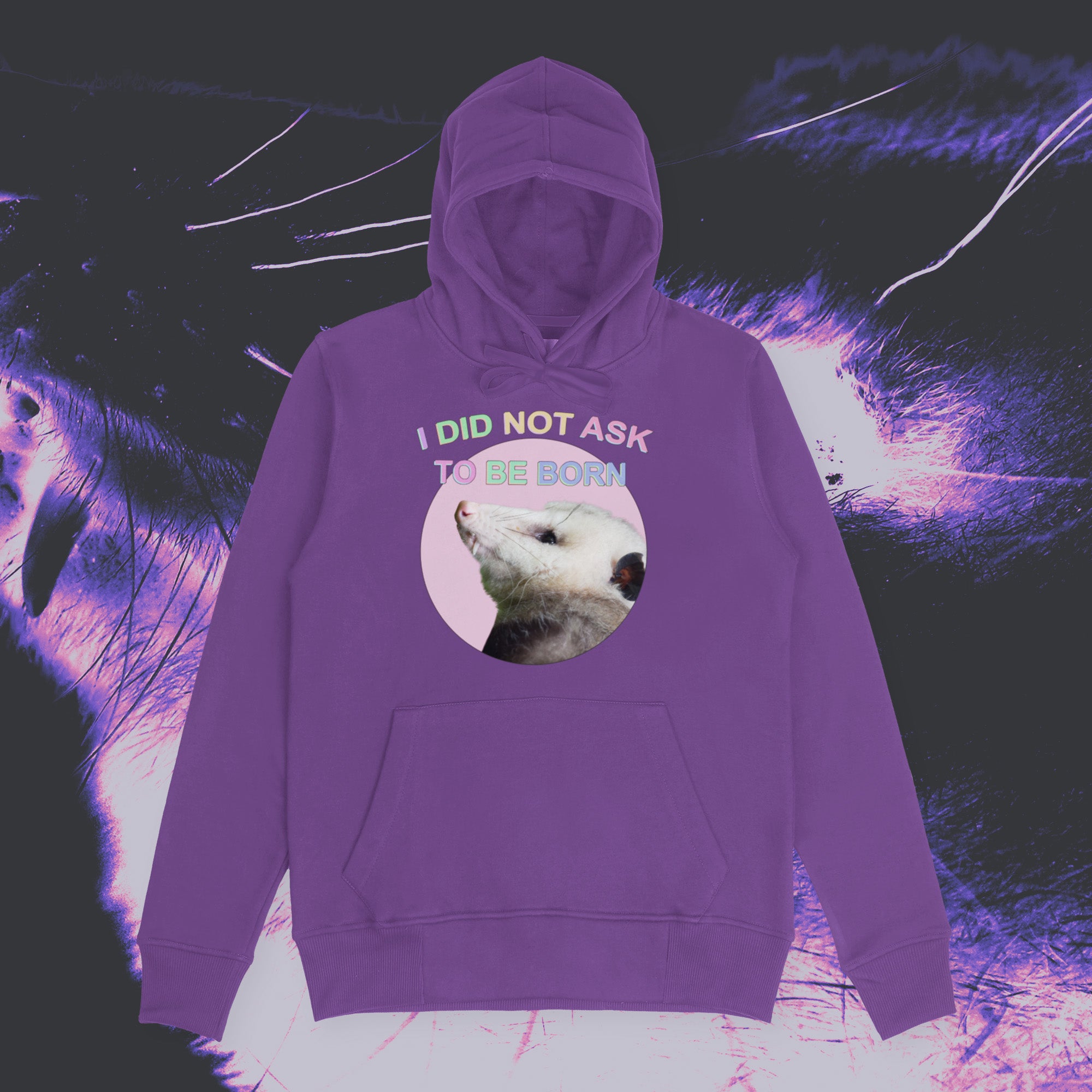 A hoodie with a design.