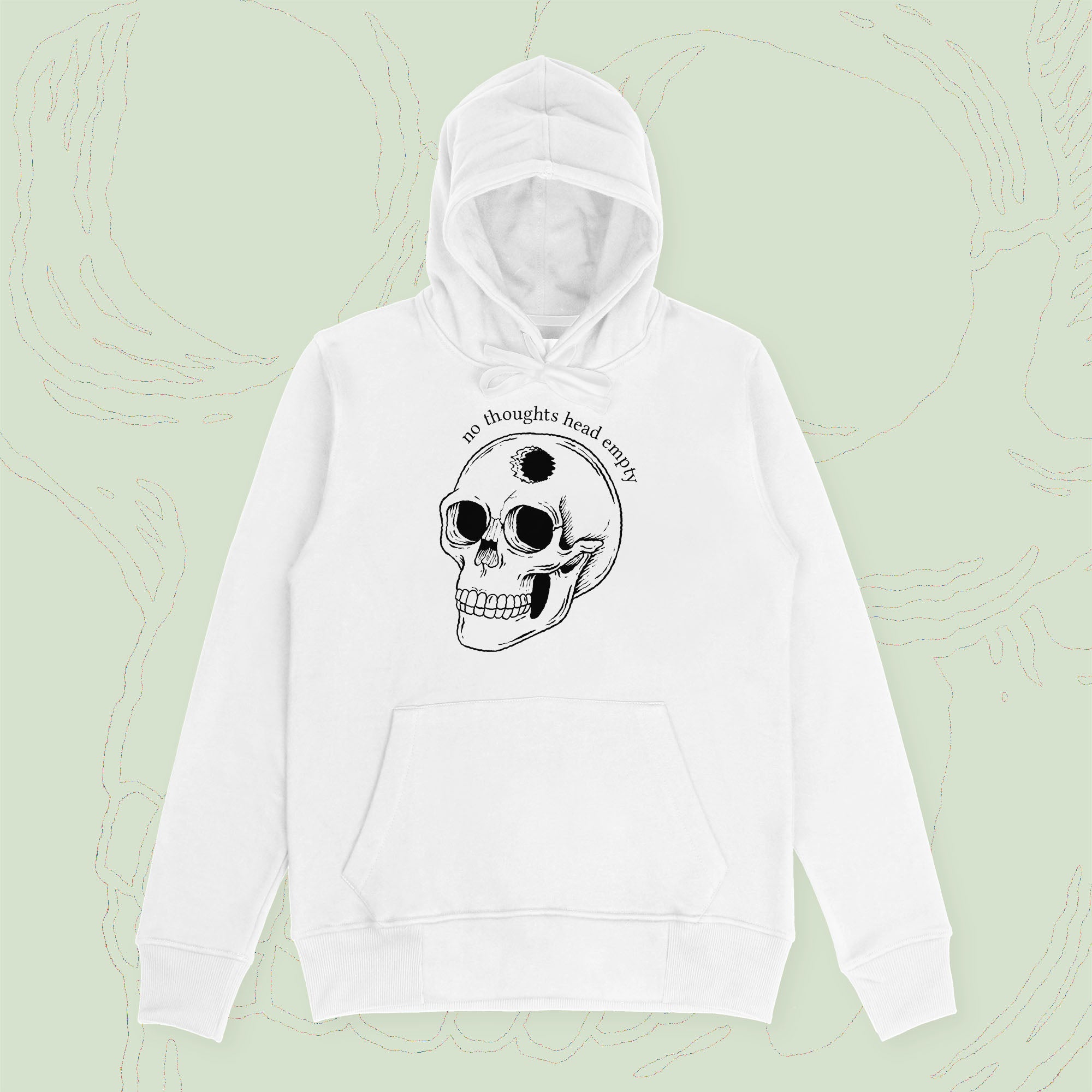 A hoodie with a design.
