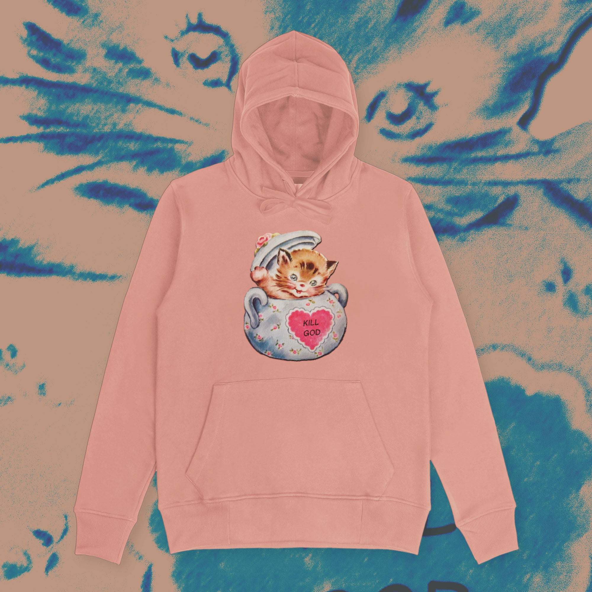 A hoodie with a design.