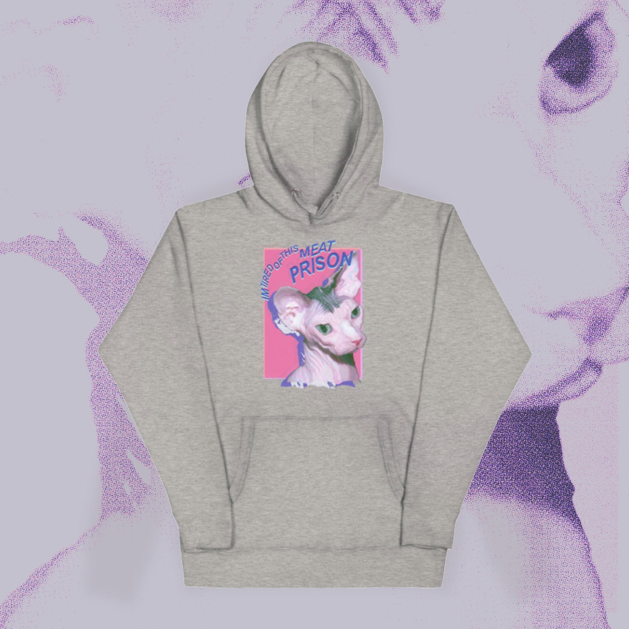 A hoodie with a design.