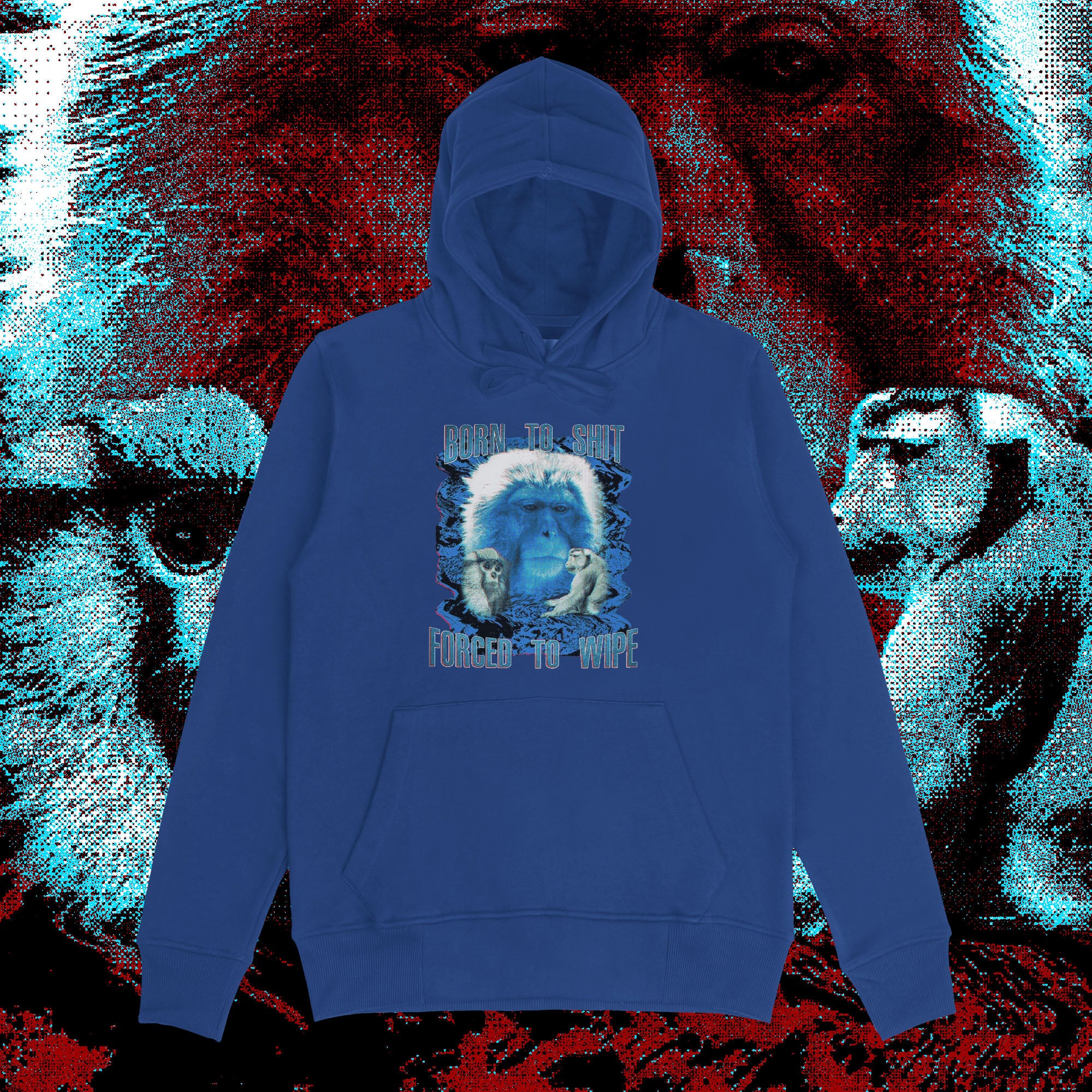 A hoodie with a design.