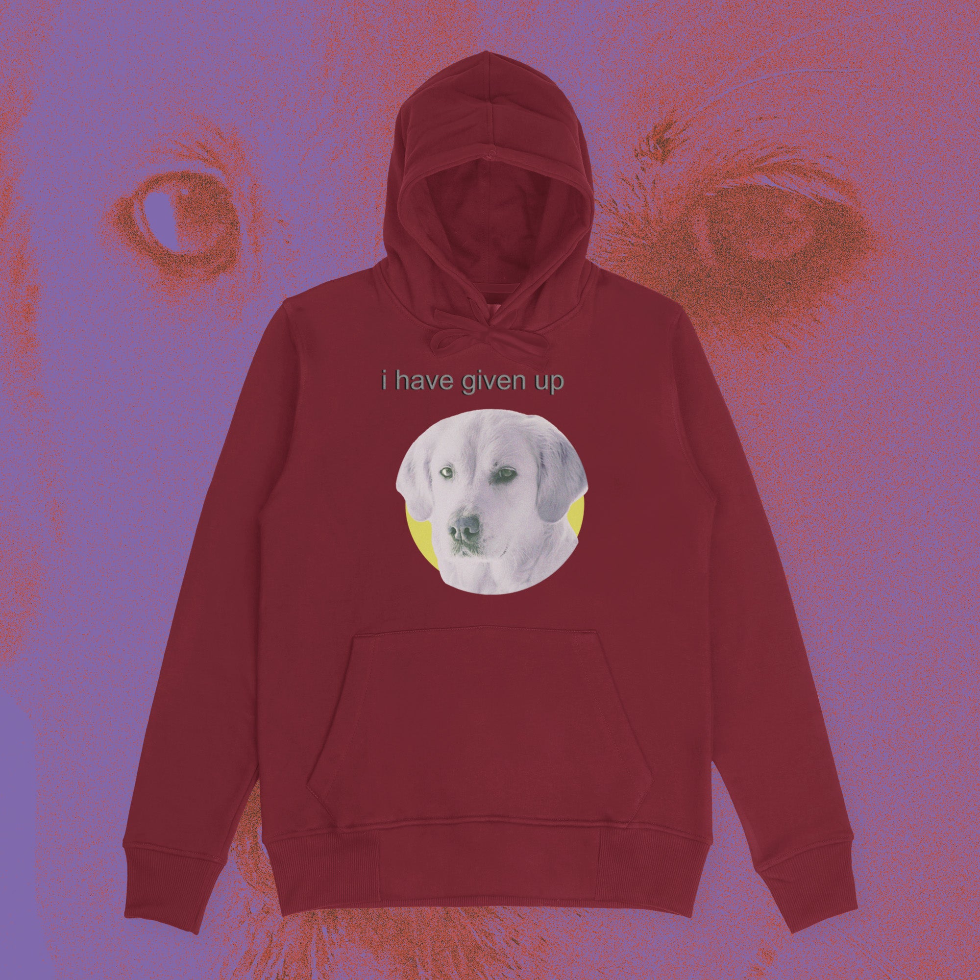 A hoodie with a design.