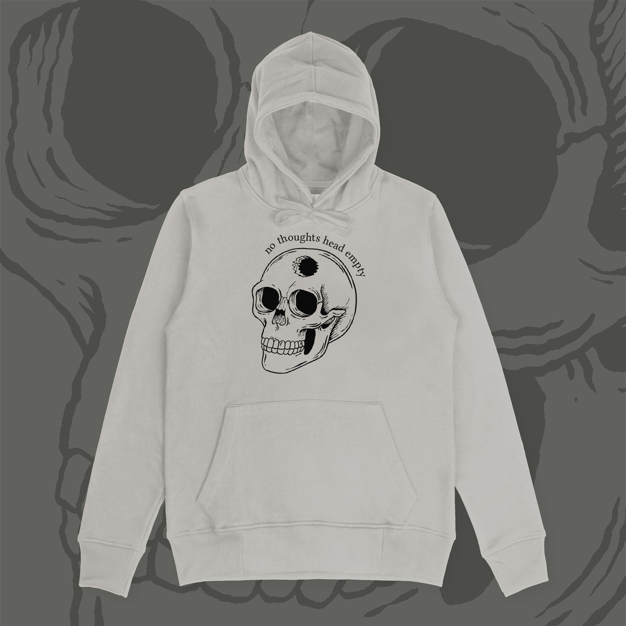 A hoodie with a design.