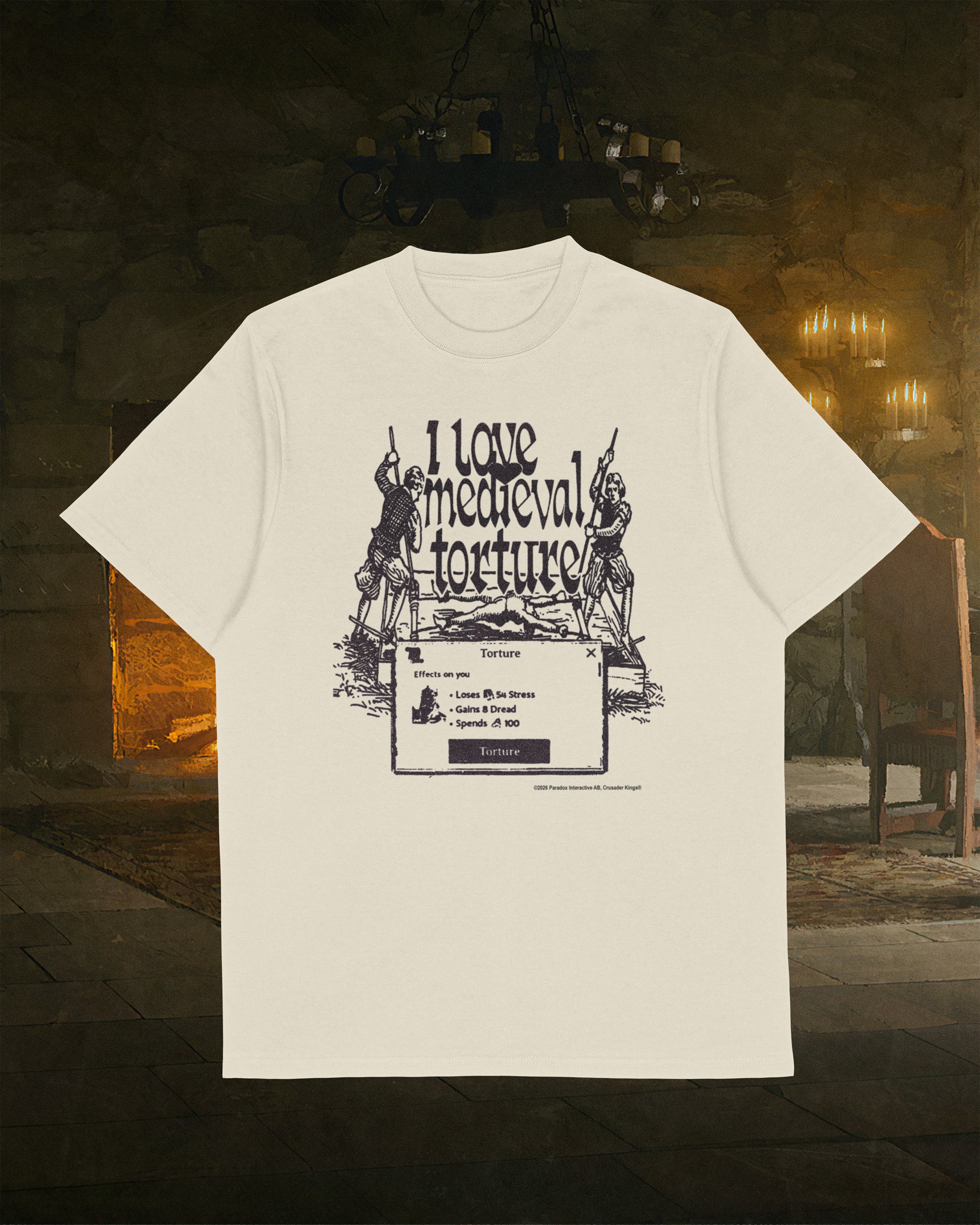 I love medieval torture - Crusader Kings III T-Shirt