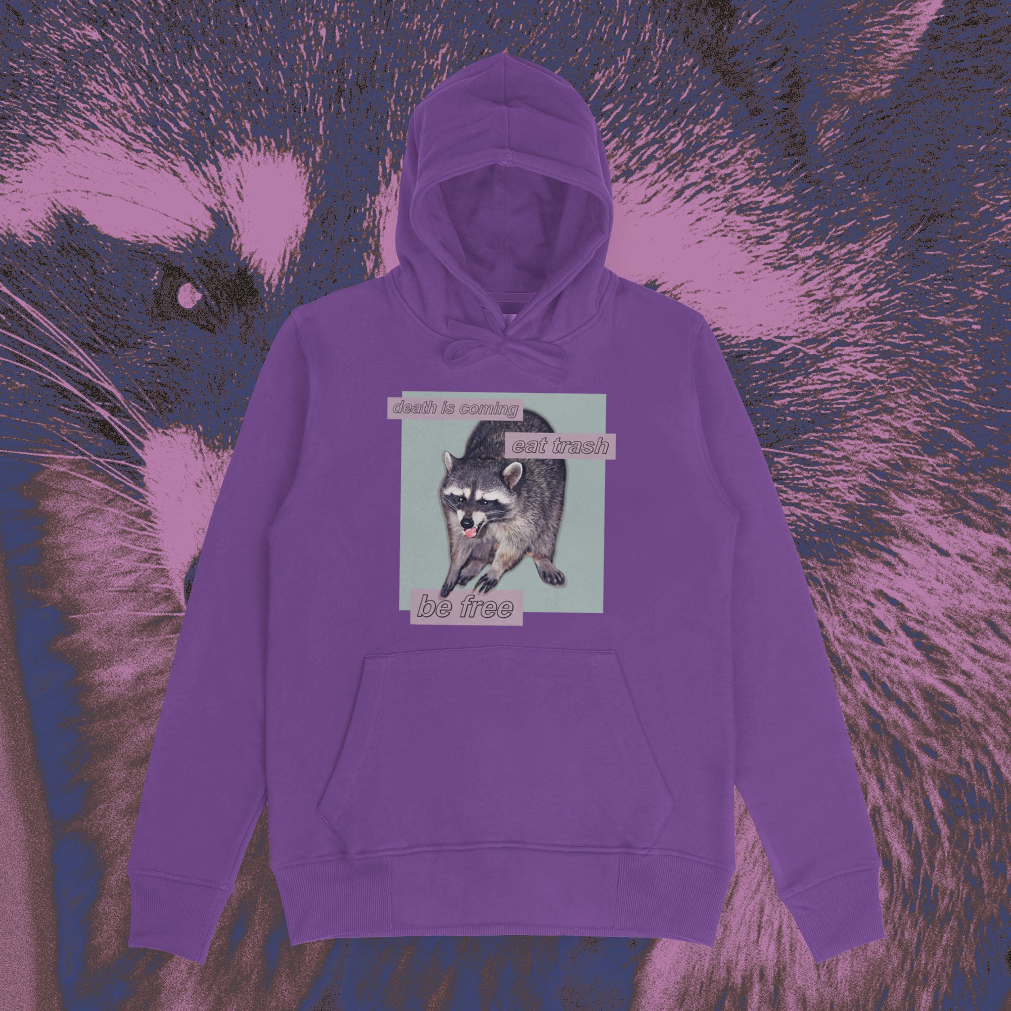 A hoodie with a design.