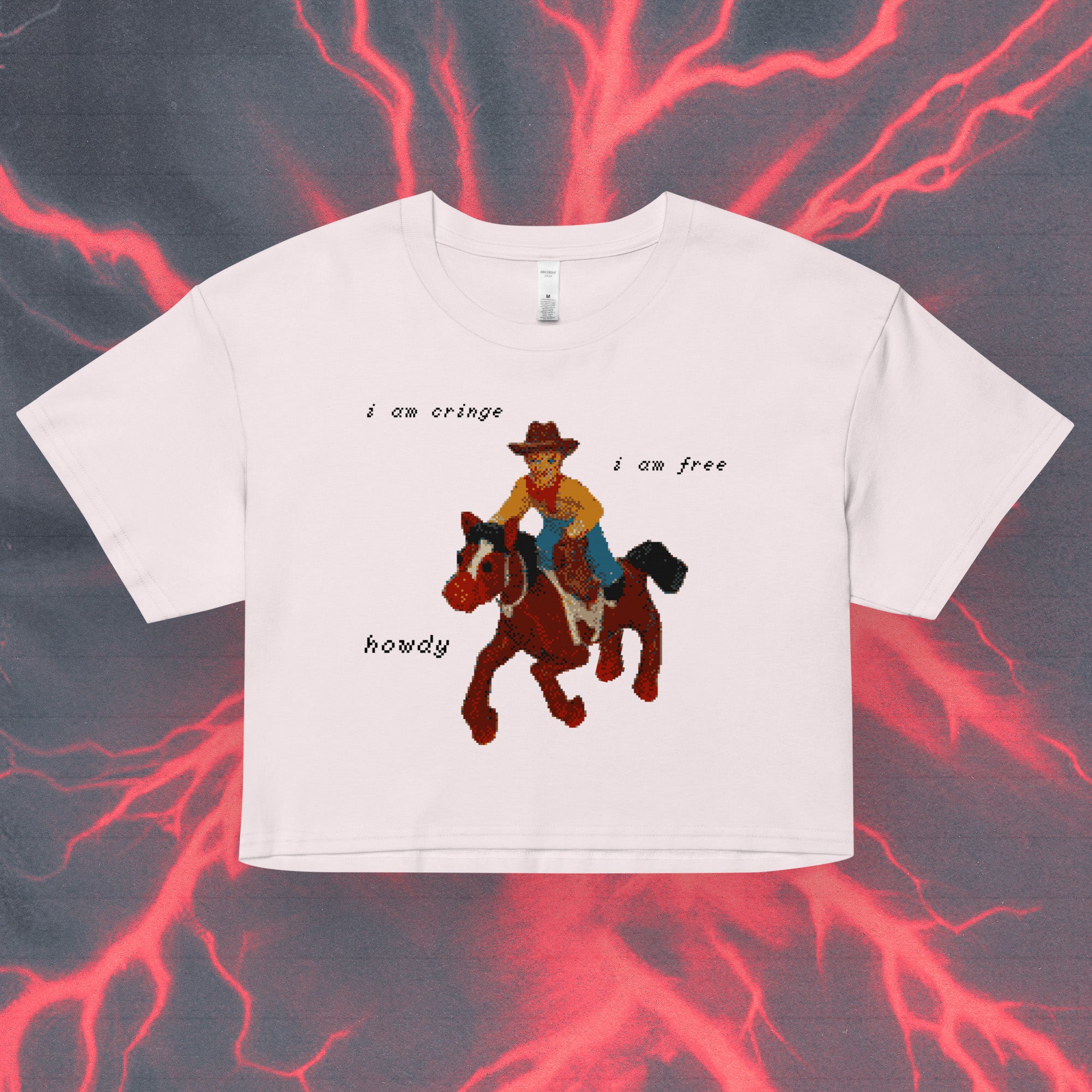 i am cringe / i am free - crop top