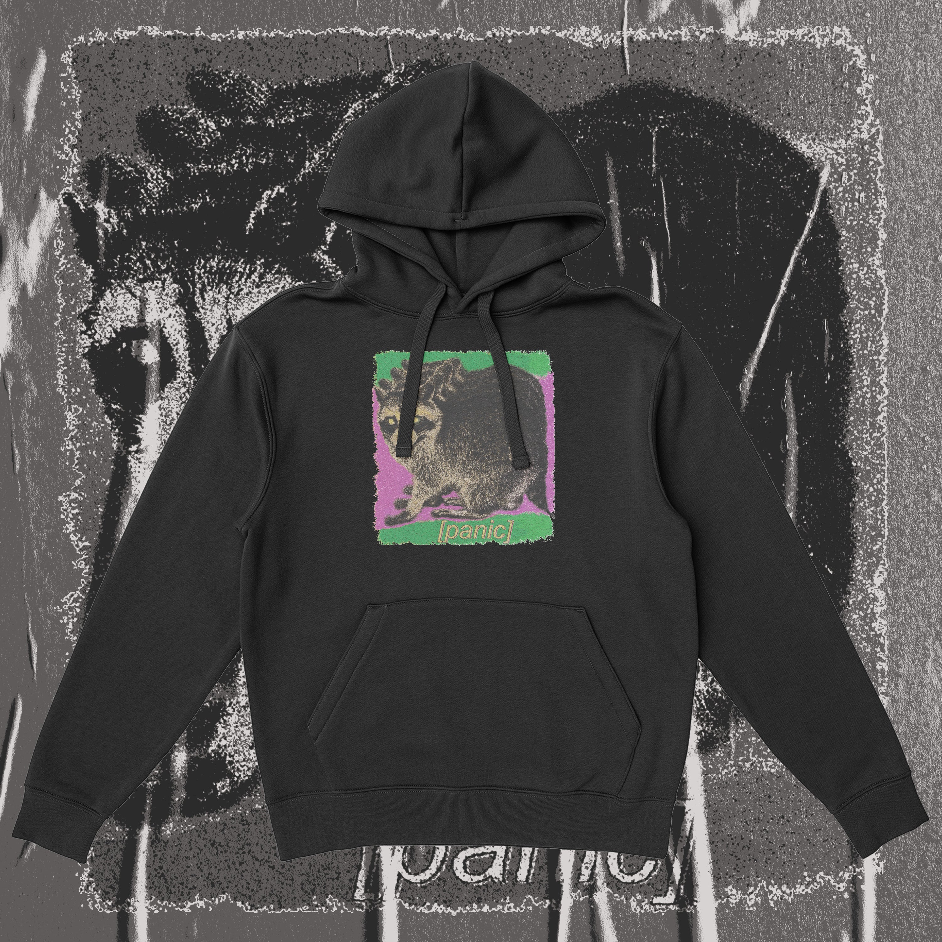 A hoodie with a design.