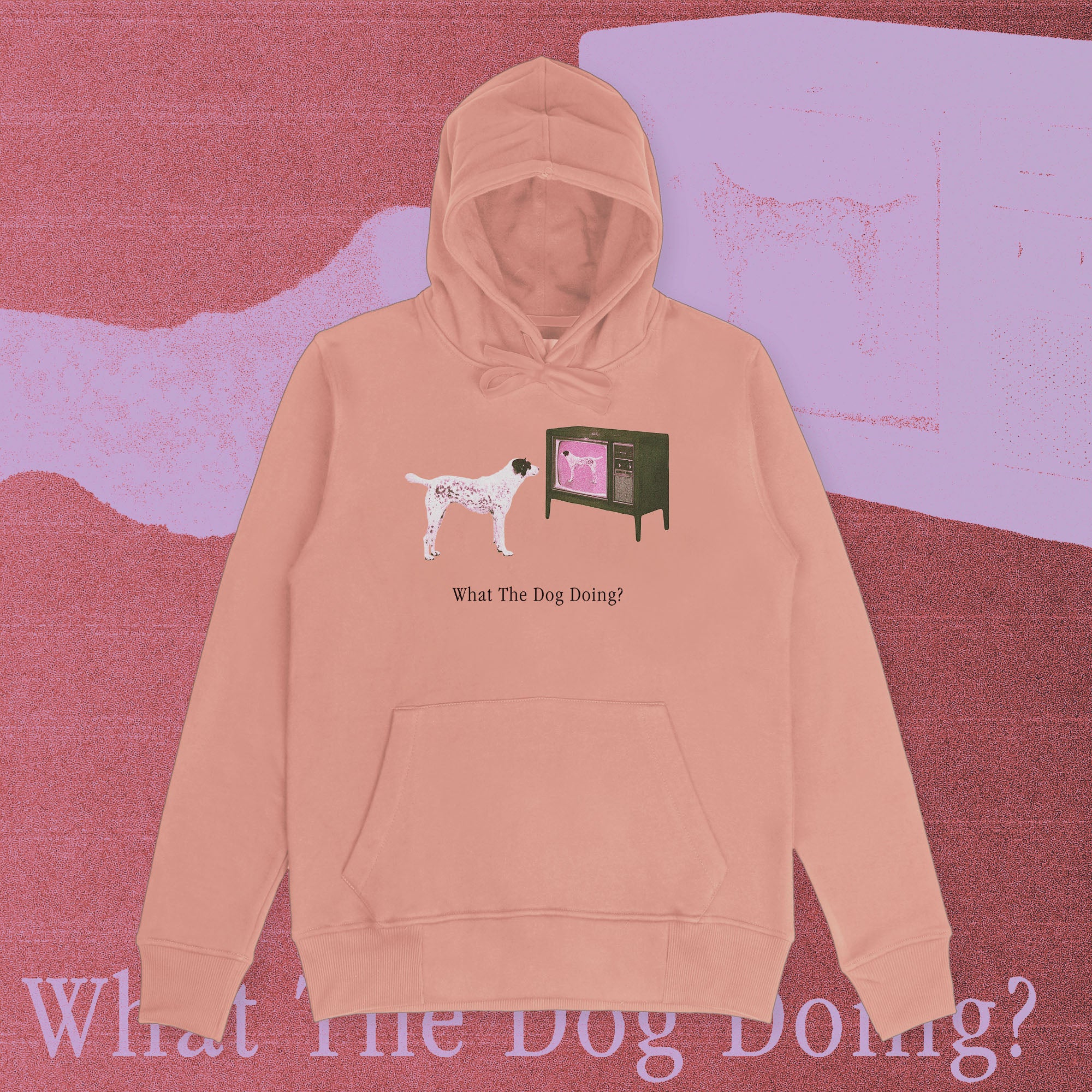 A hoodie with a design.