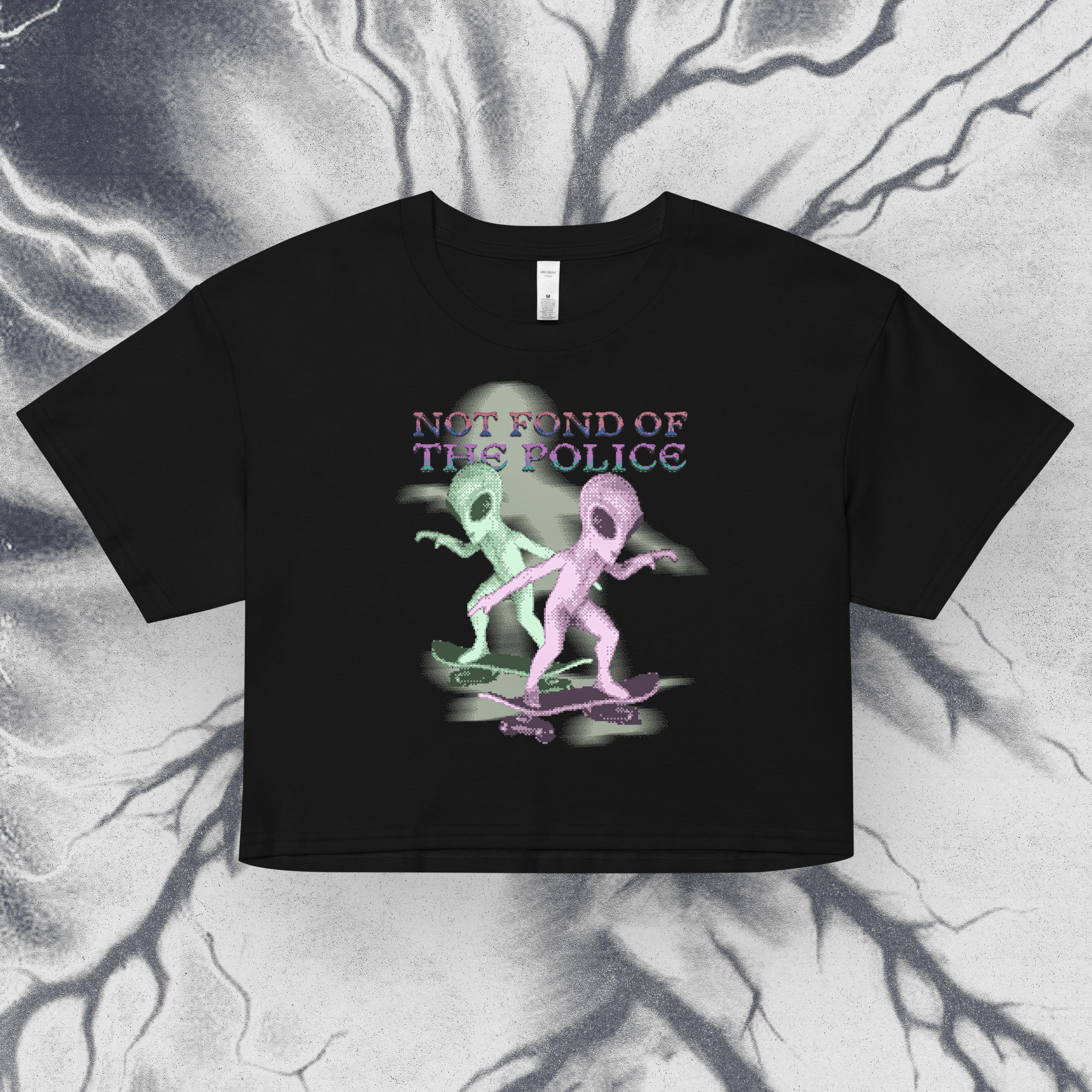 not fond of the police - crop top