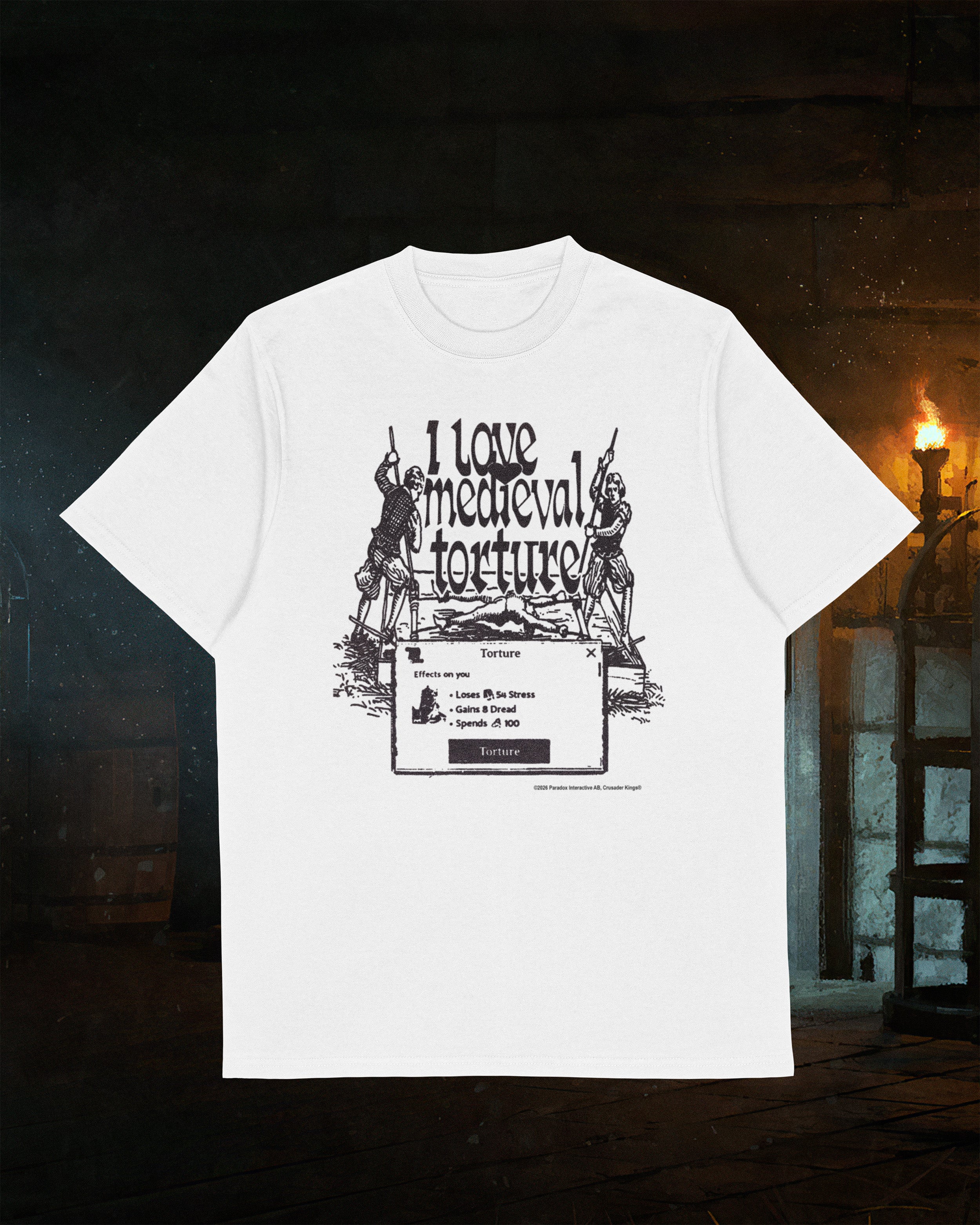 I love medieval torture - Crusader Kings III T-Shirt