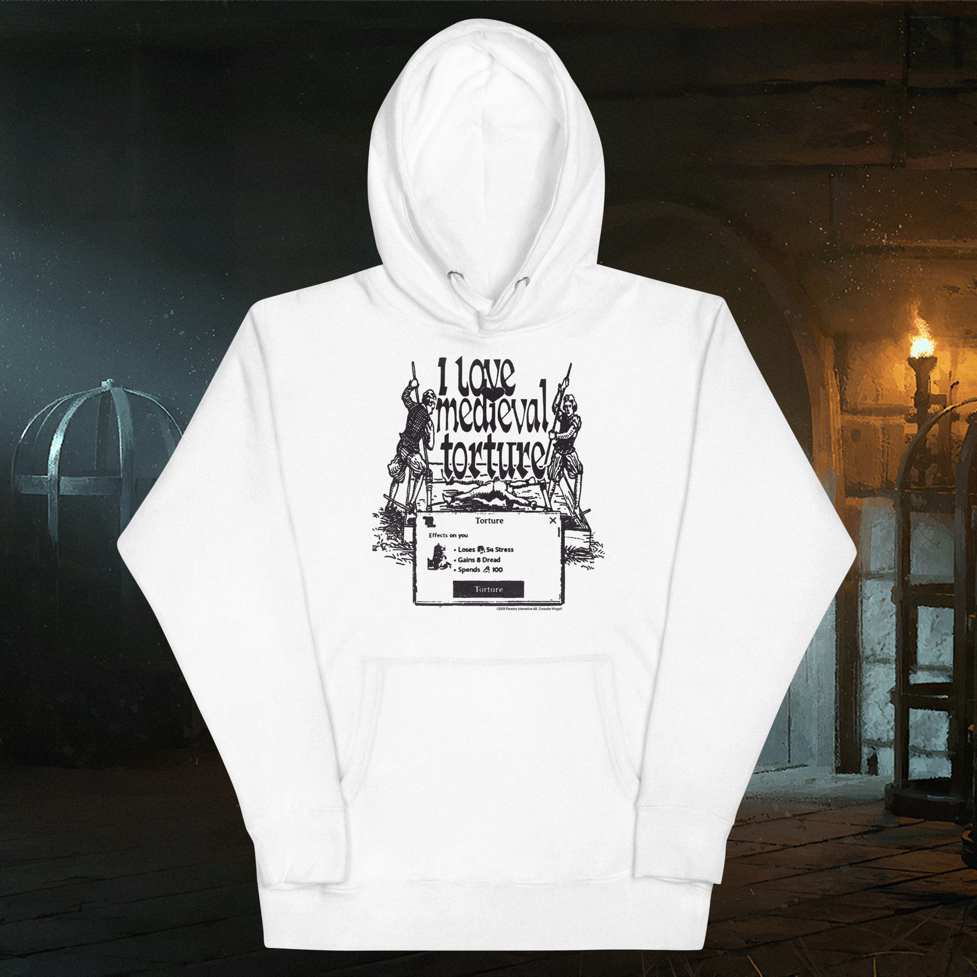 I love medieval torture - Crusader Kings III Hoodie