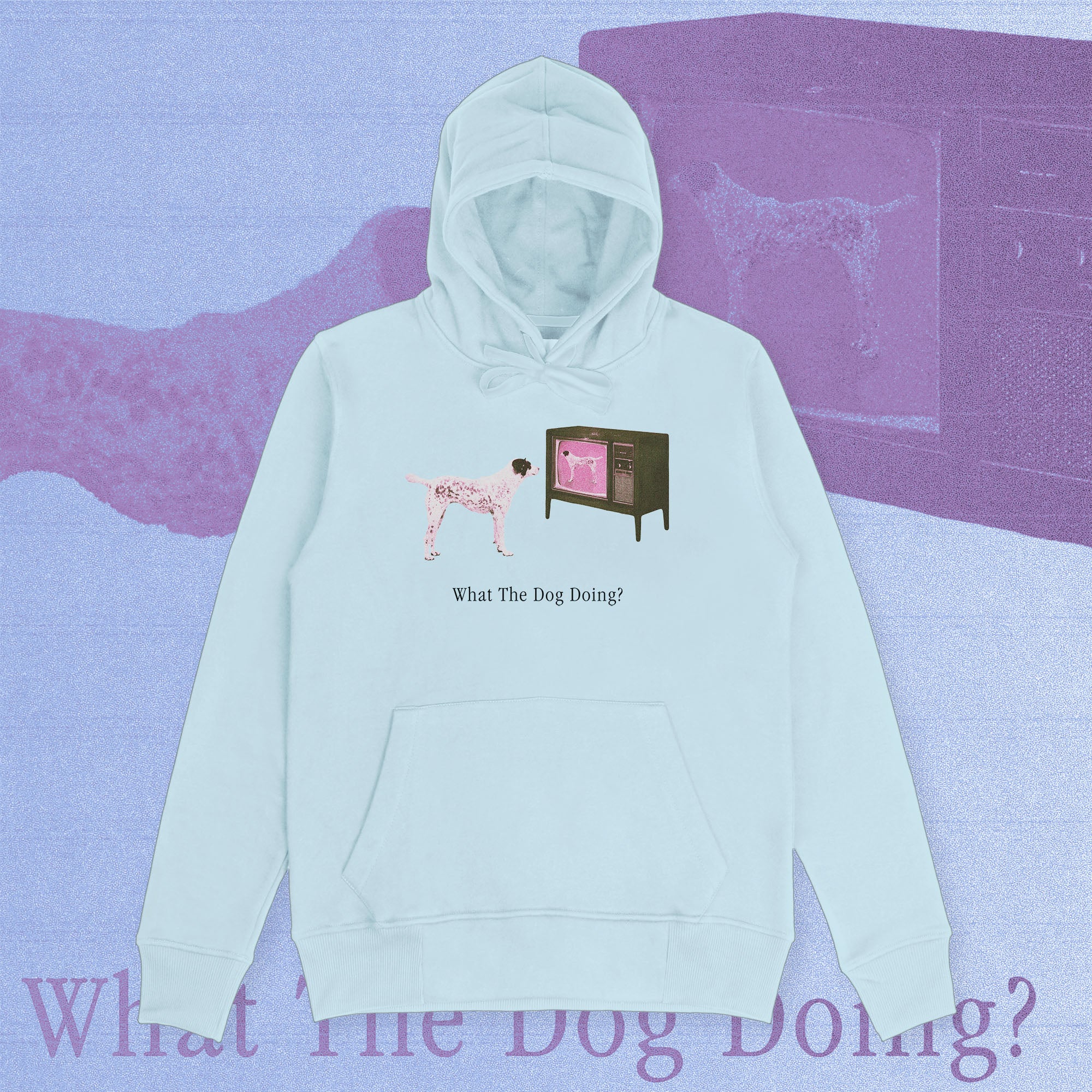 A hoodie with a design.