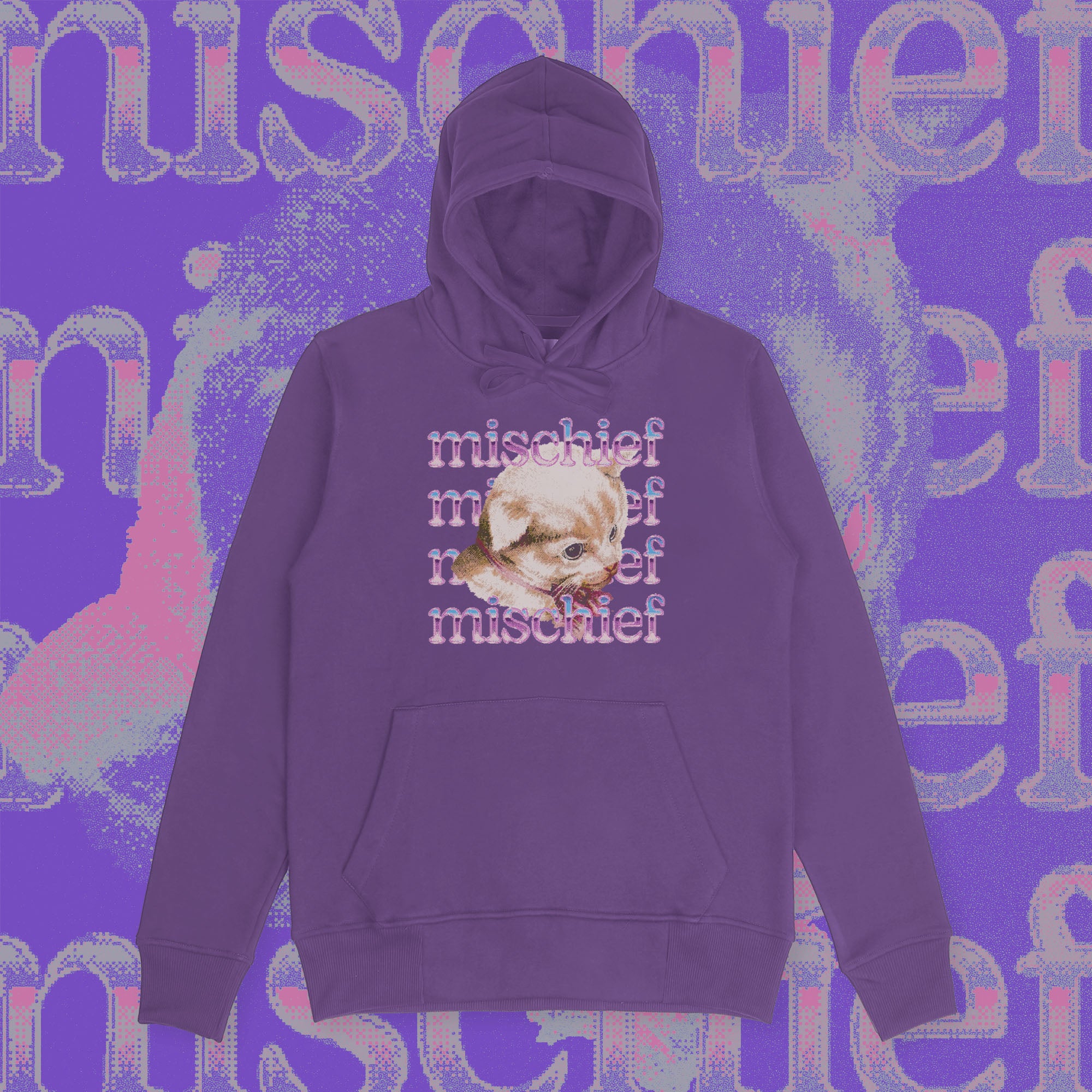 A hoodie with a design.