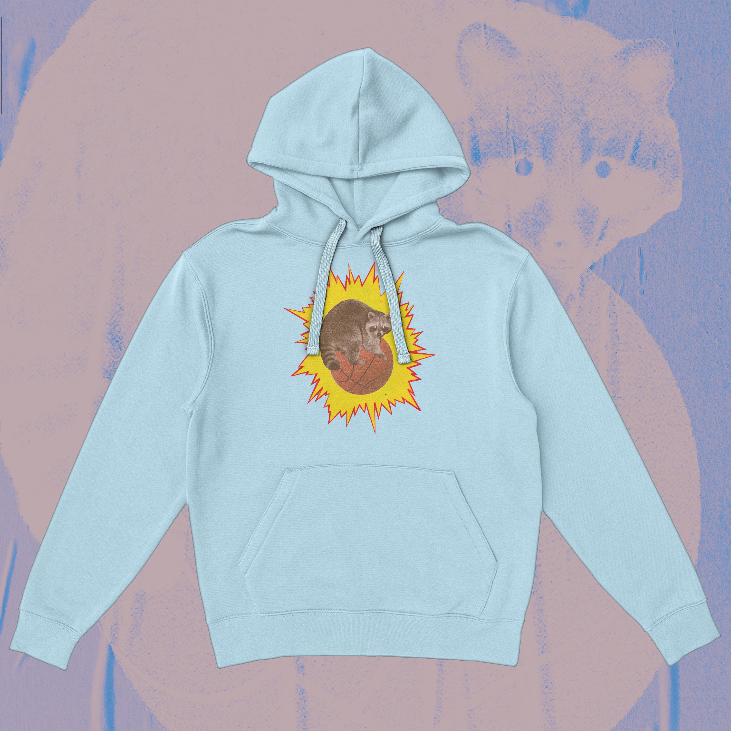A hoodie with a design.