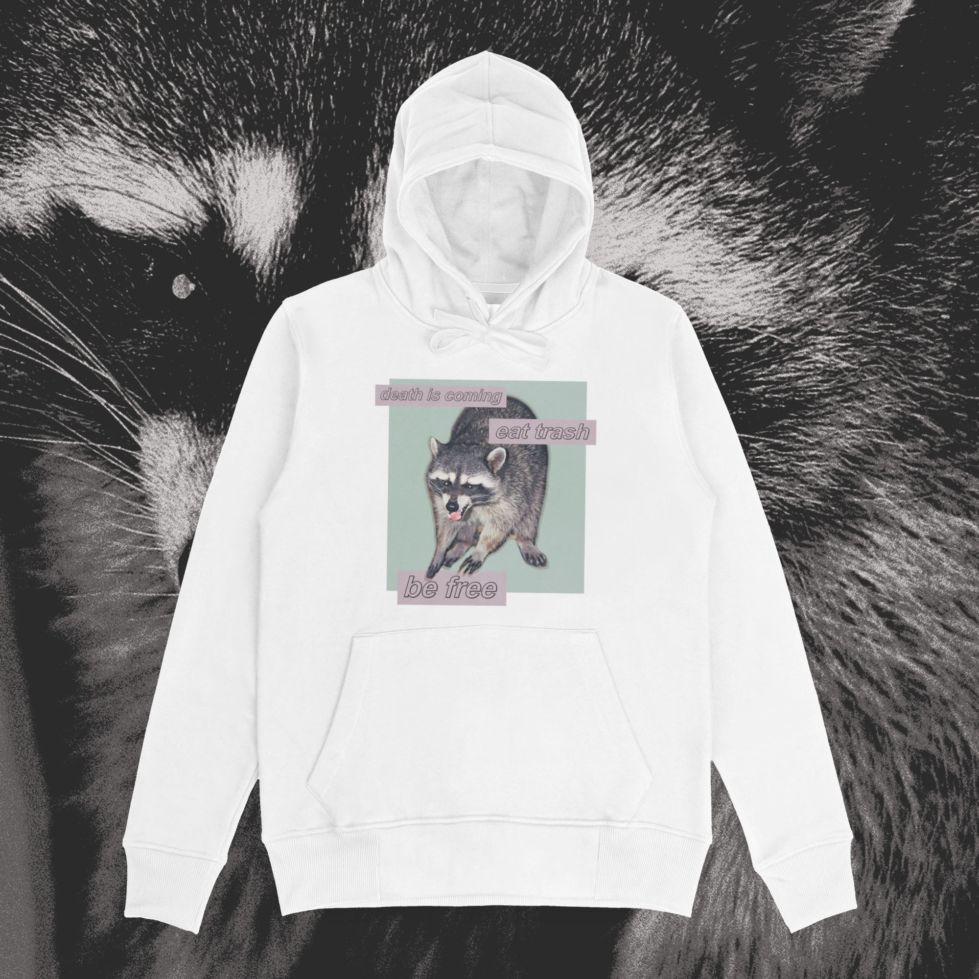 A hoodie with a design.