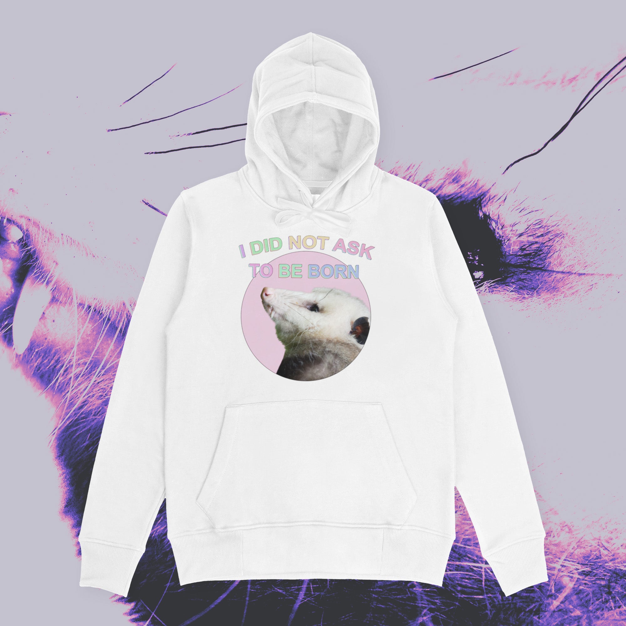 A hoodie with a design.