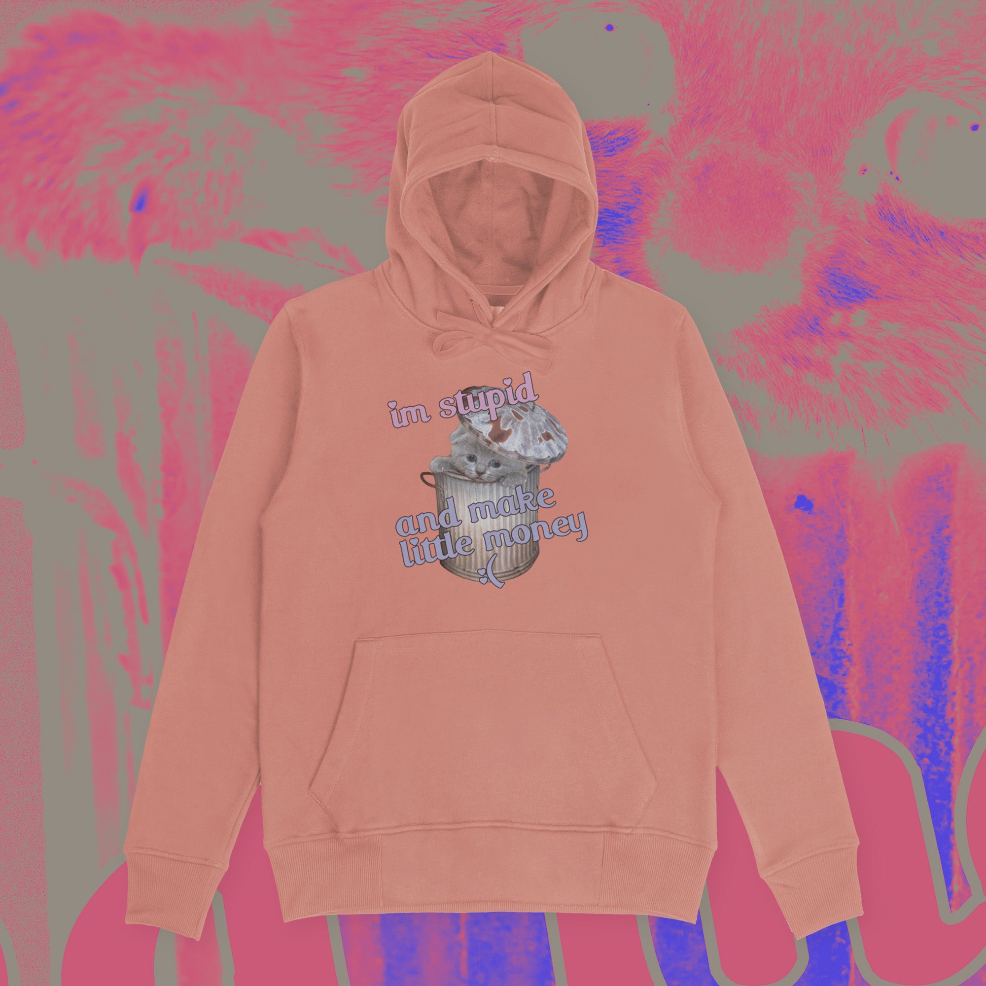 A hoodie with a design.