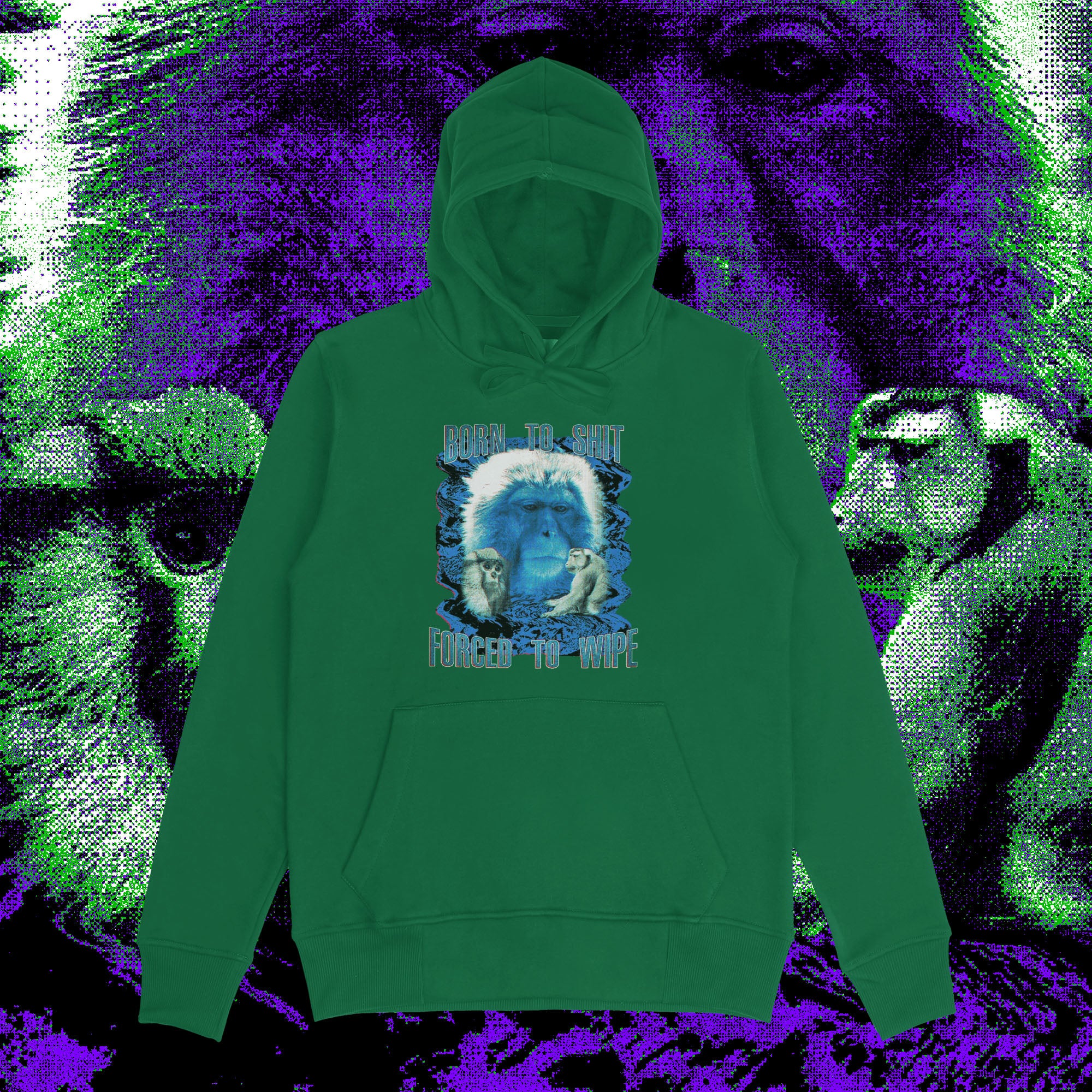A hoodie with a design.