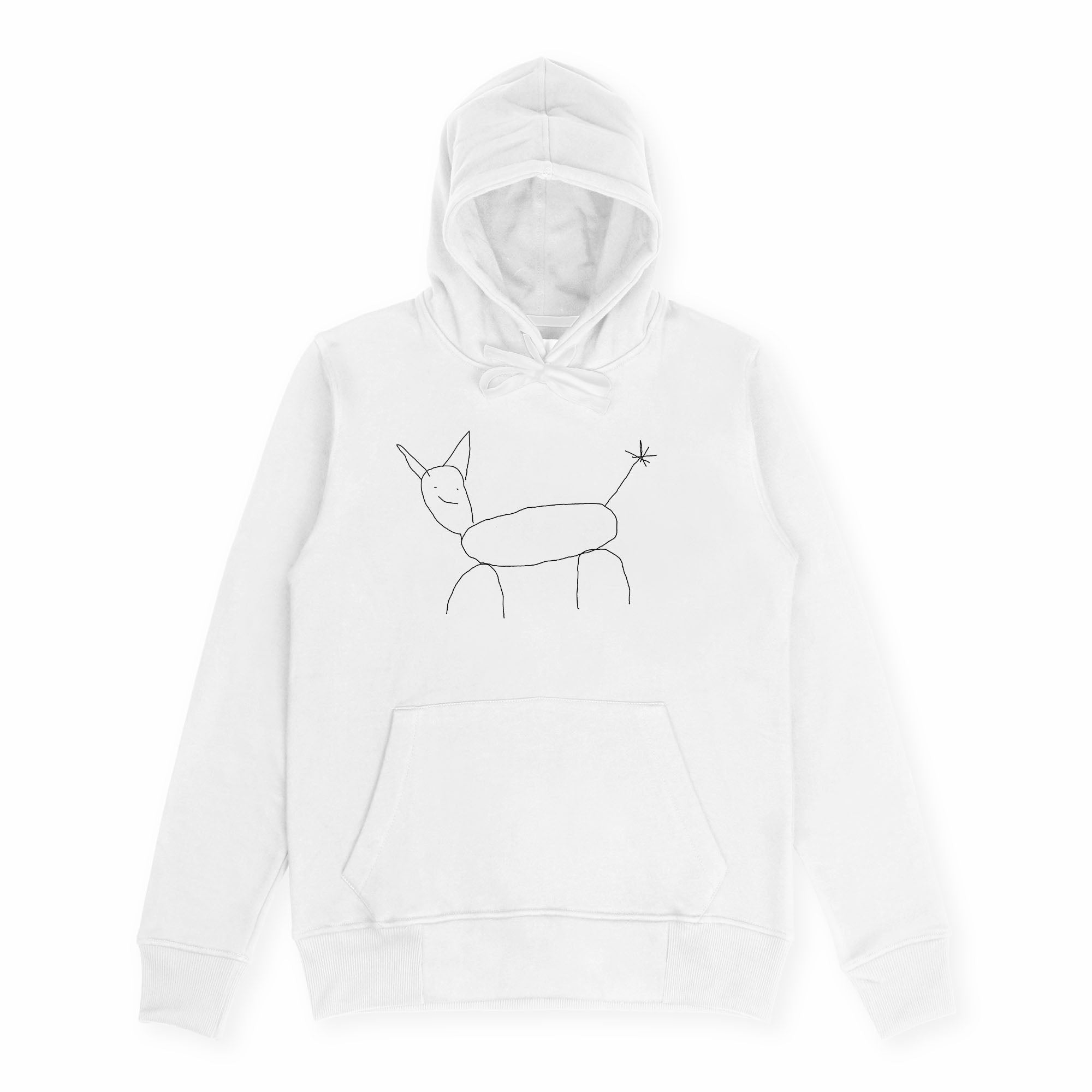 A hoodie with a design.