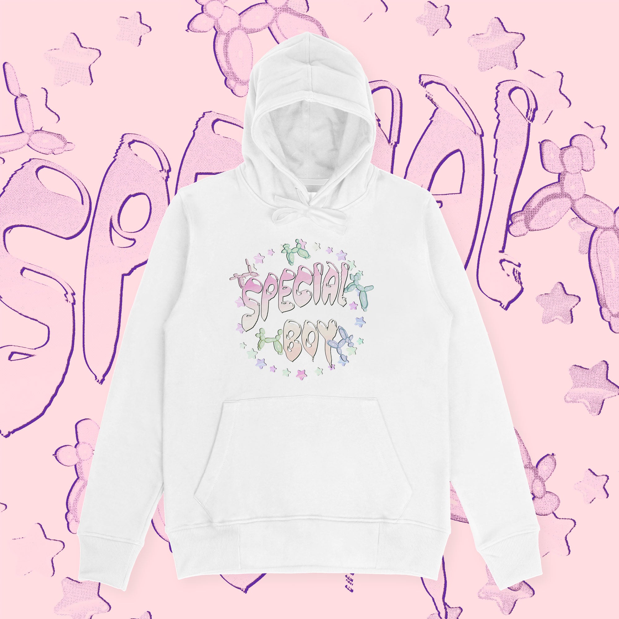 A hoodie with a design.