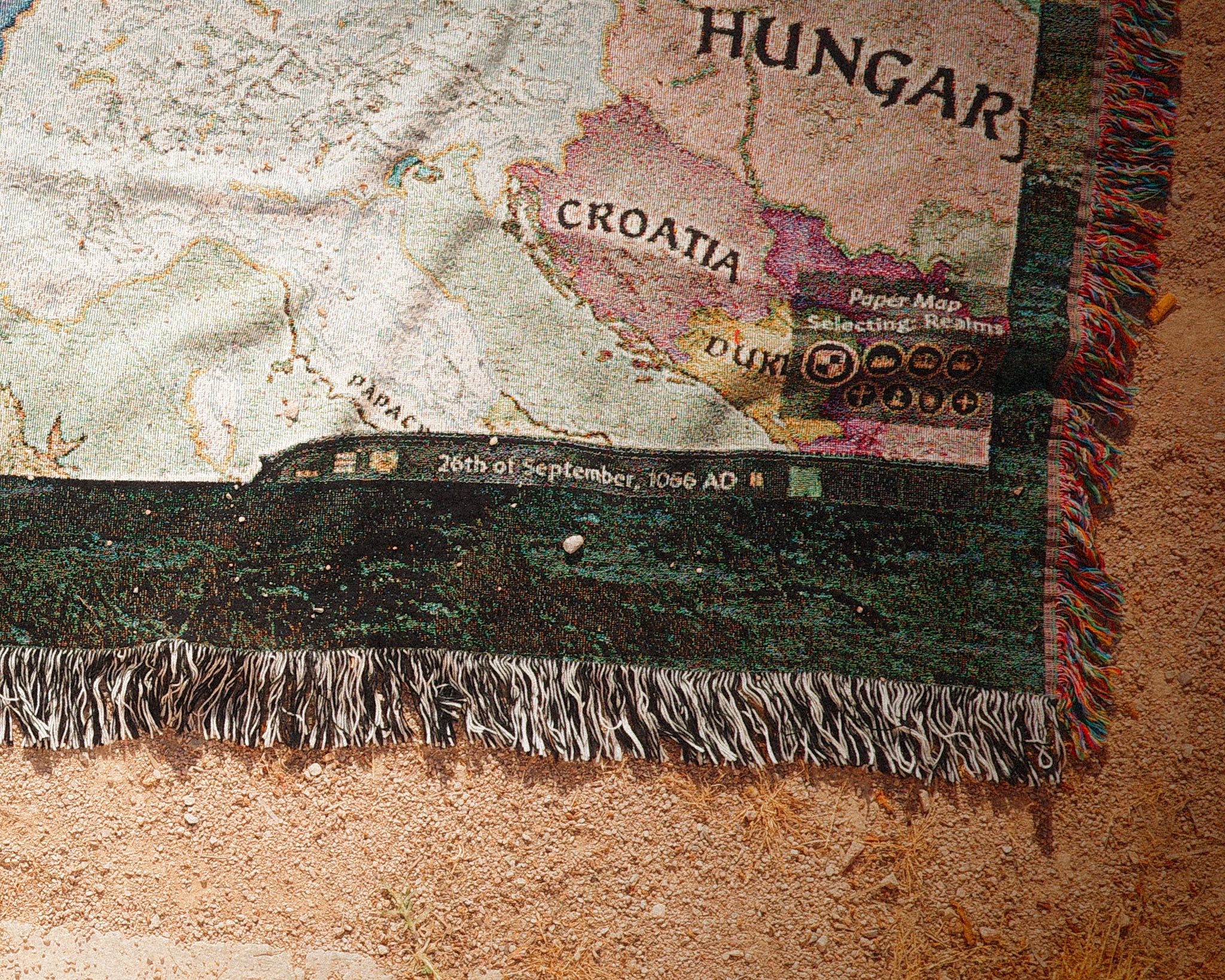 Crusader Kings III Map - Woven Blanket