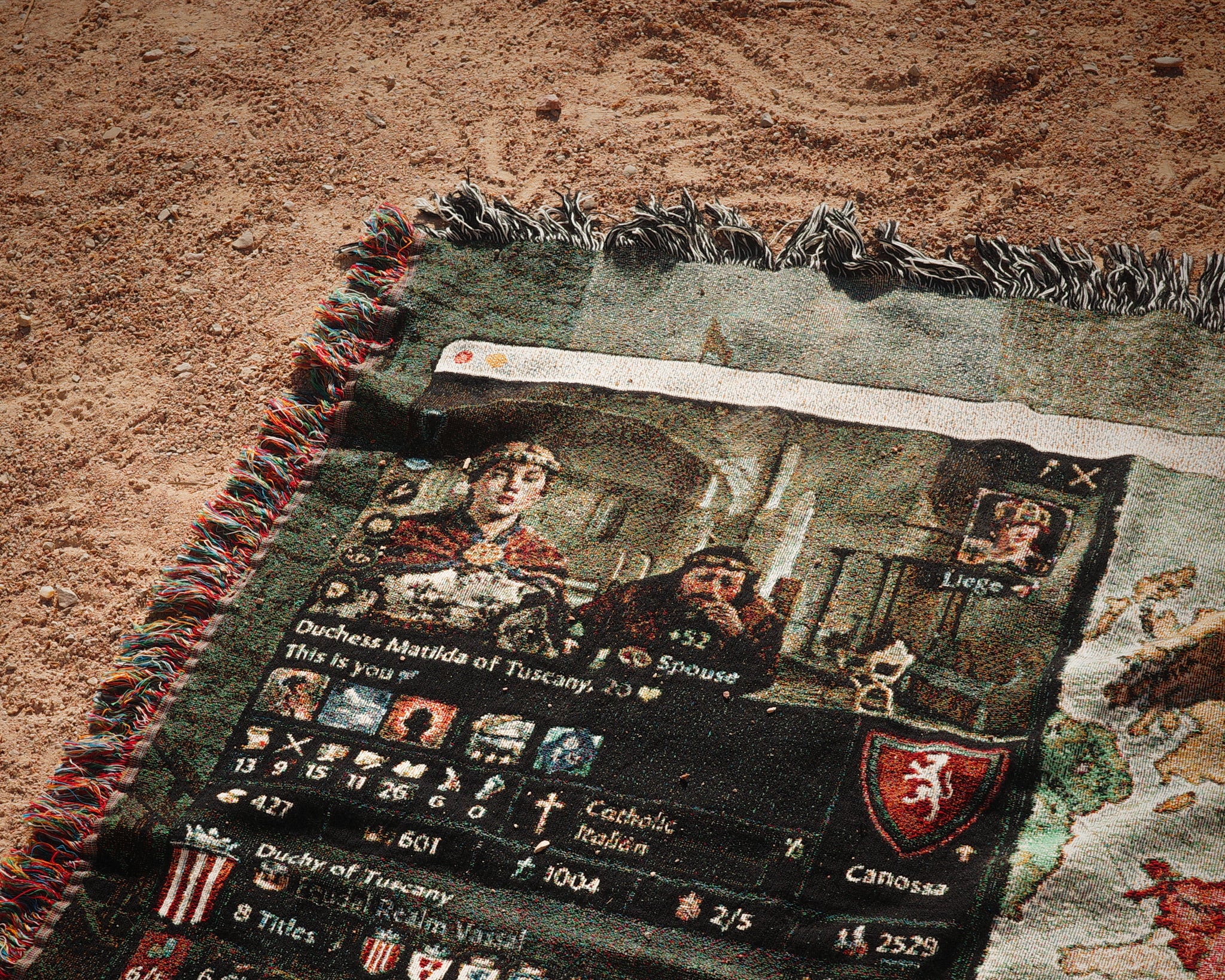 Crusader Kings III Map - Woven Blanket