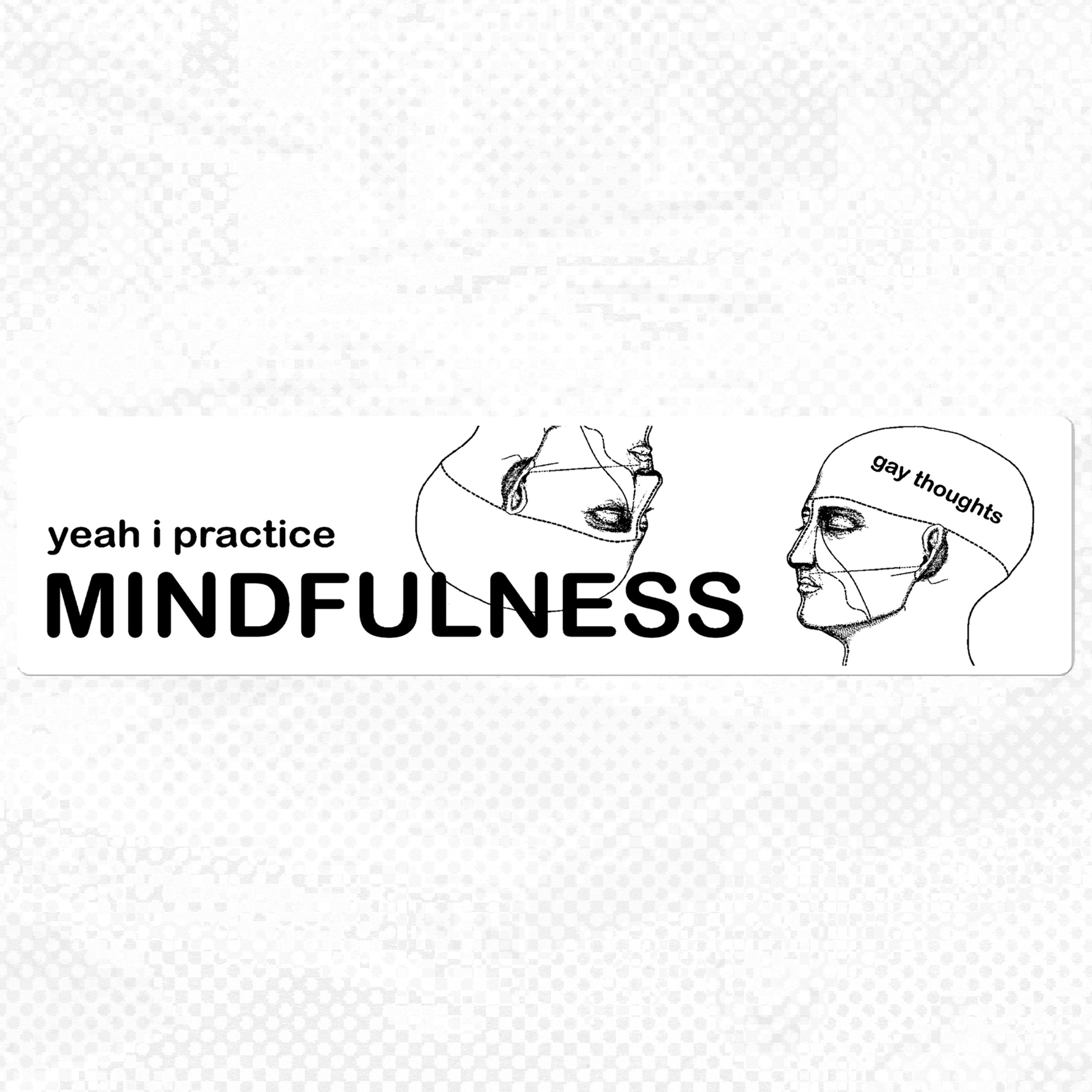 mindfulness bumper sticker