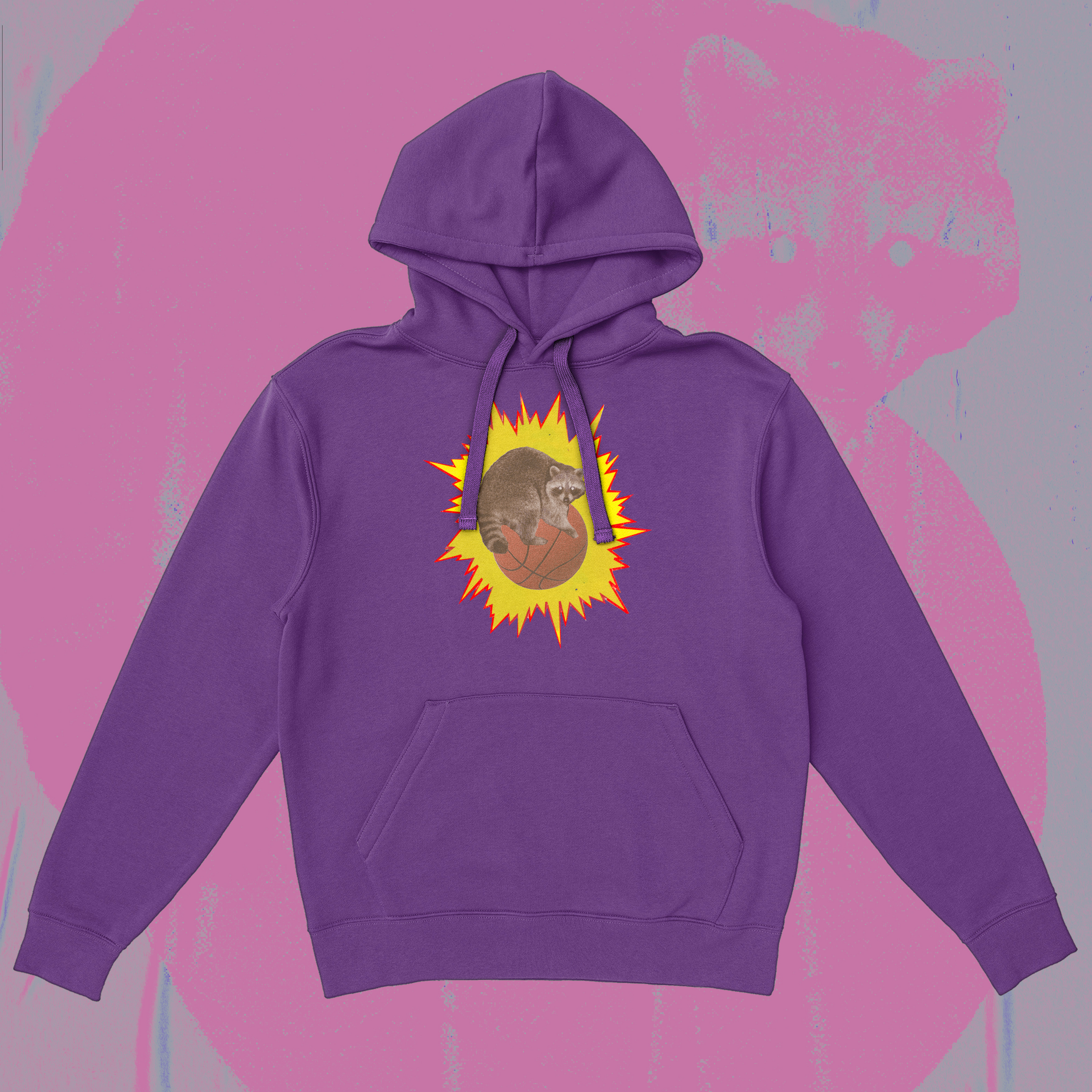 A hoodie with a design.