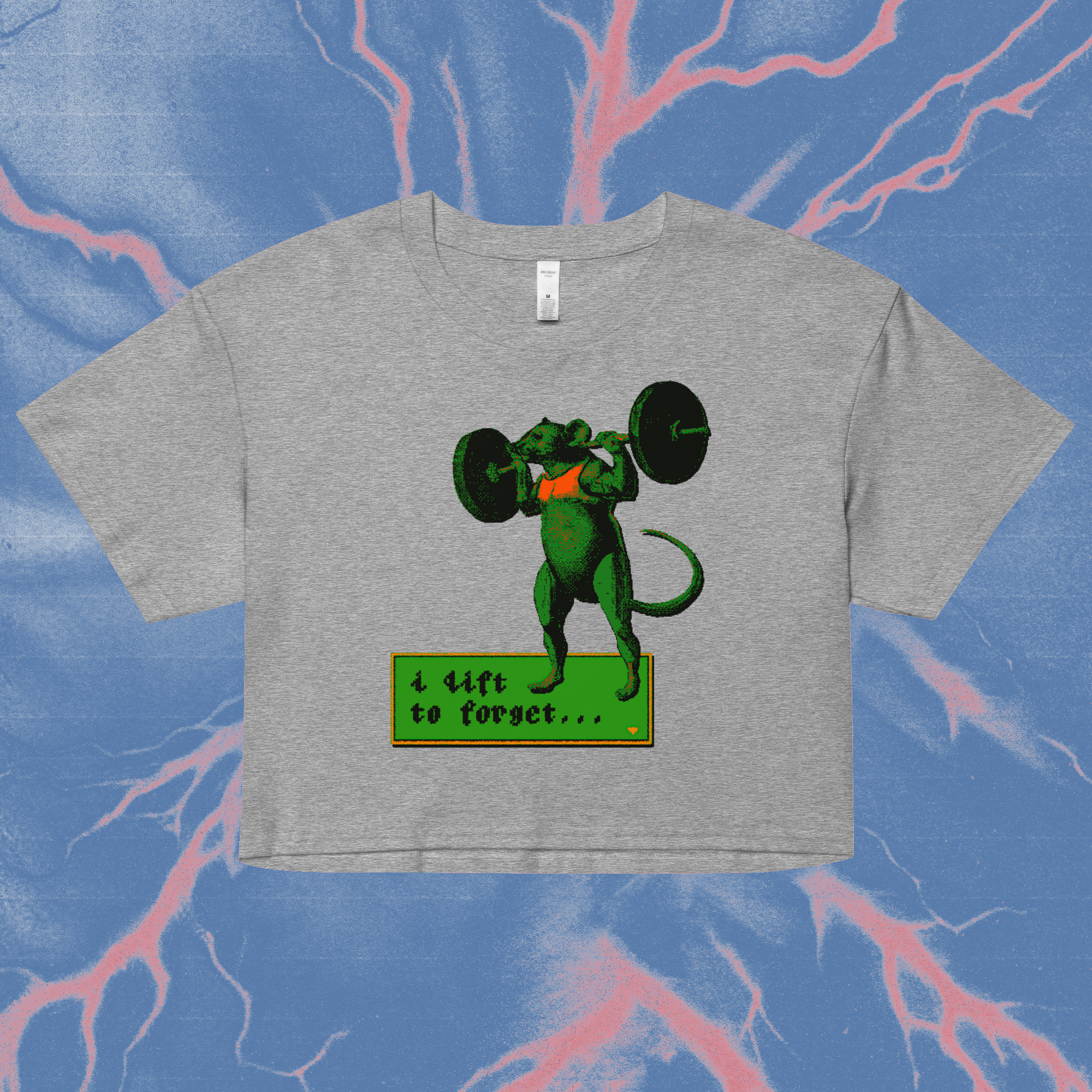 i lift to forget - crop top