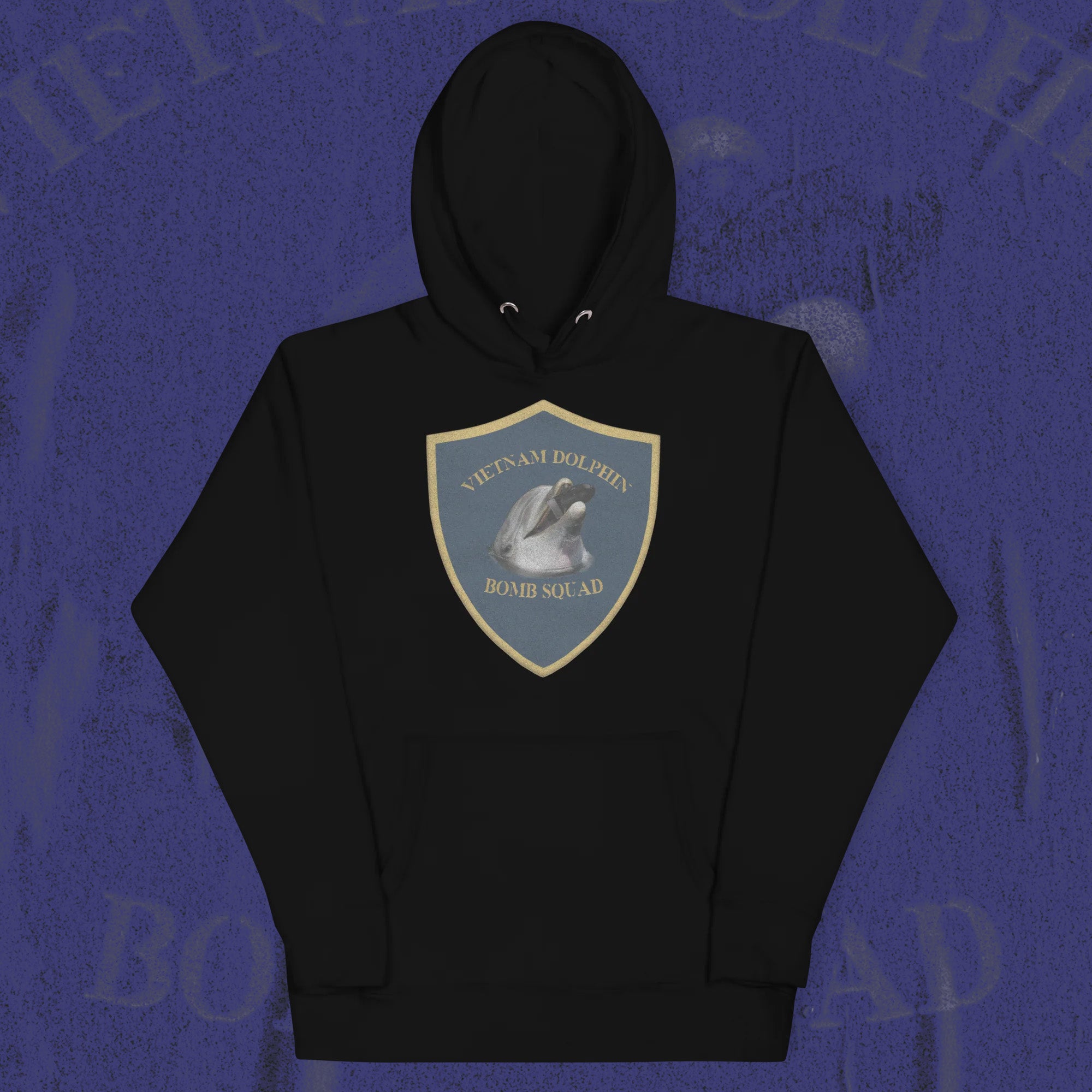 A hoodie with a design.