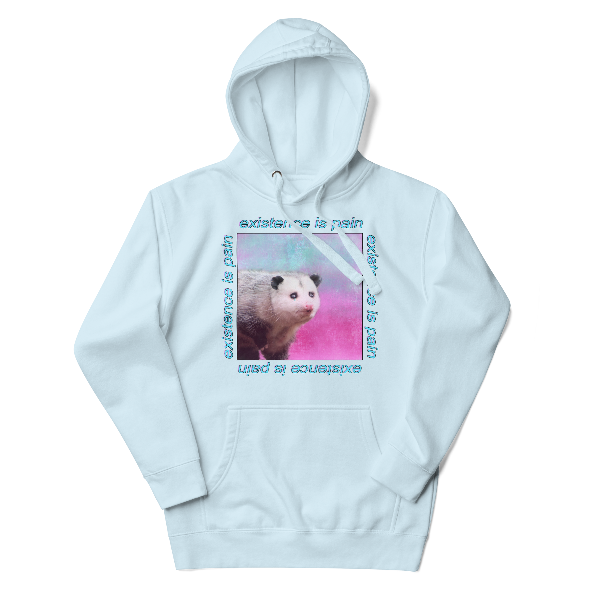 A hoodie with a design.