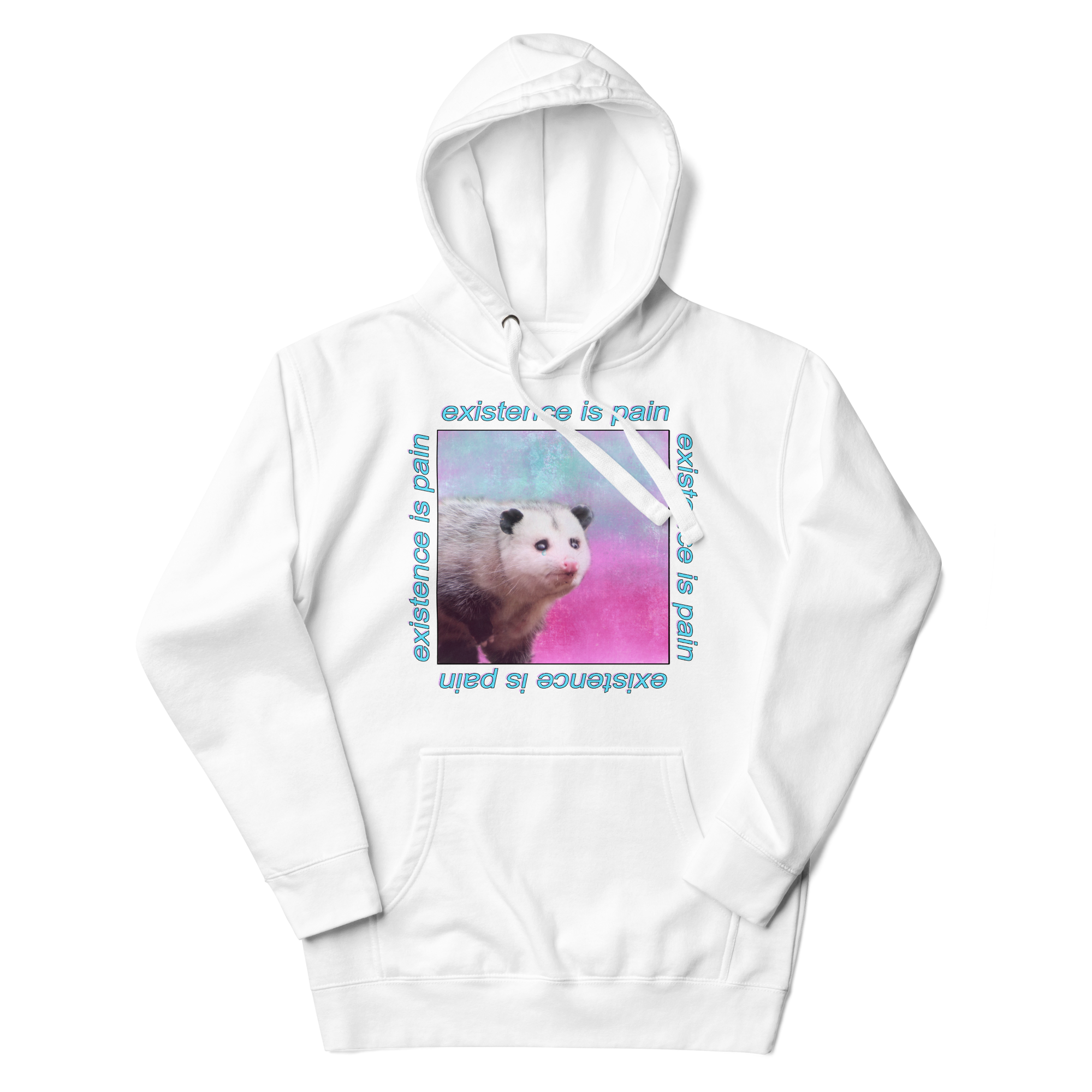 A hoodie with a design.