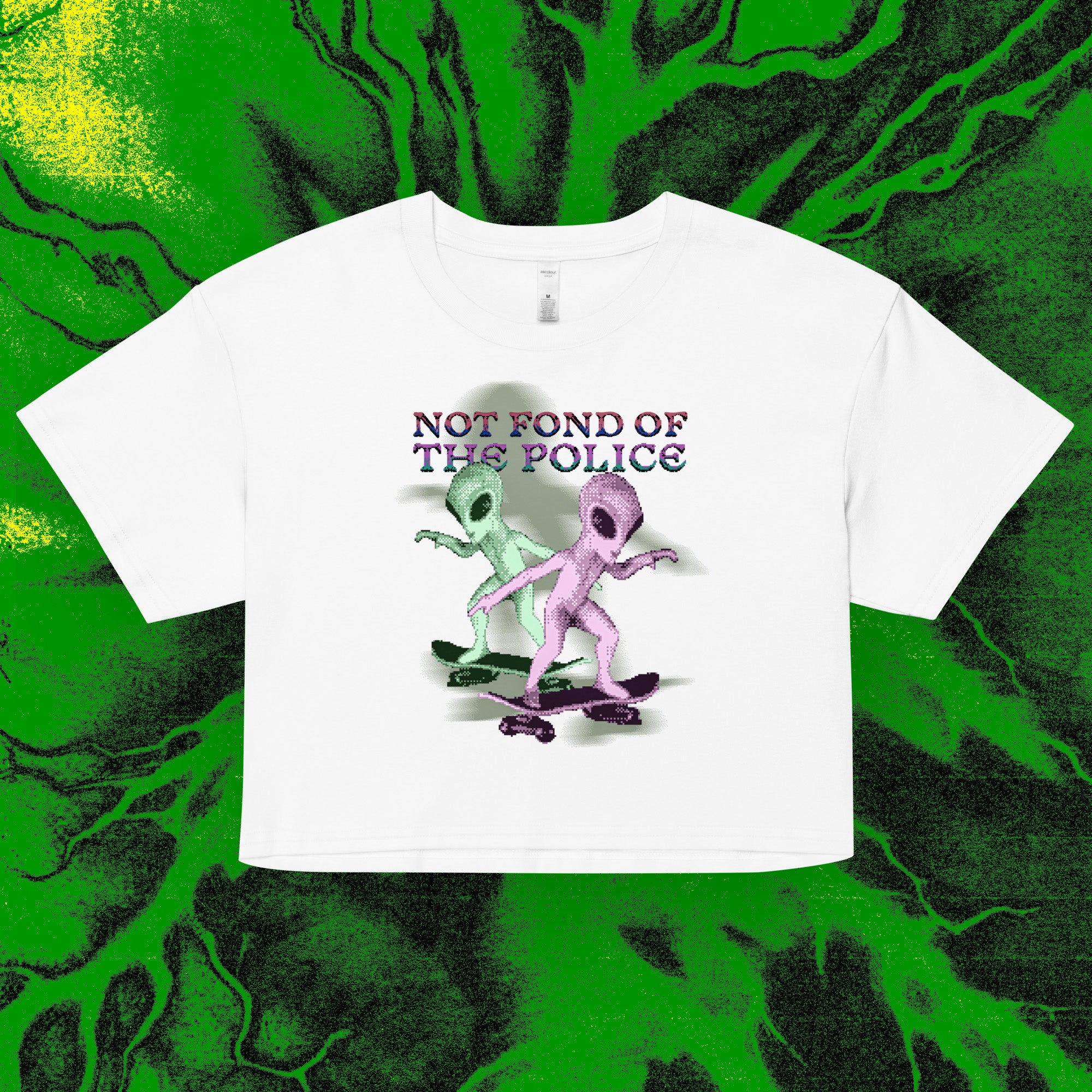 not fond of the police - crop top