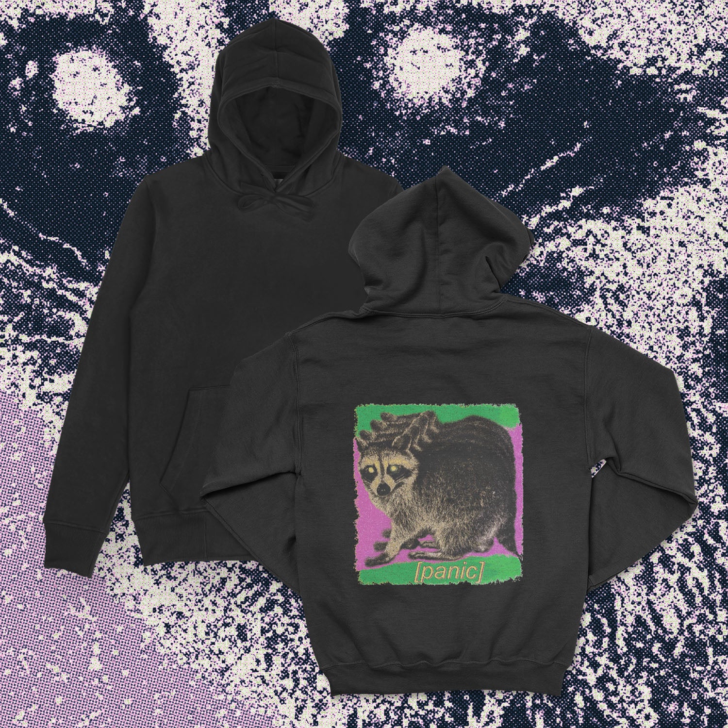 A hoodie with a design.